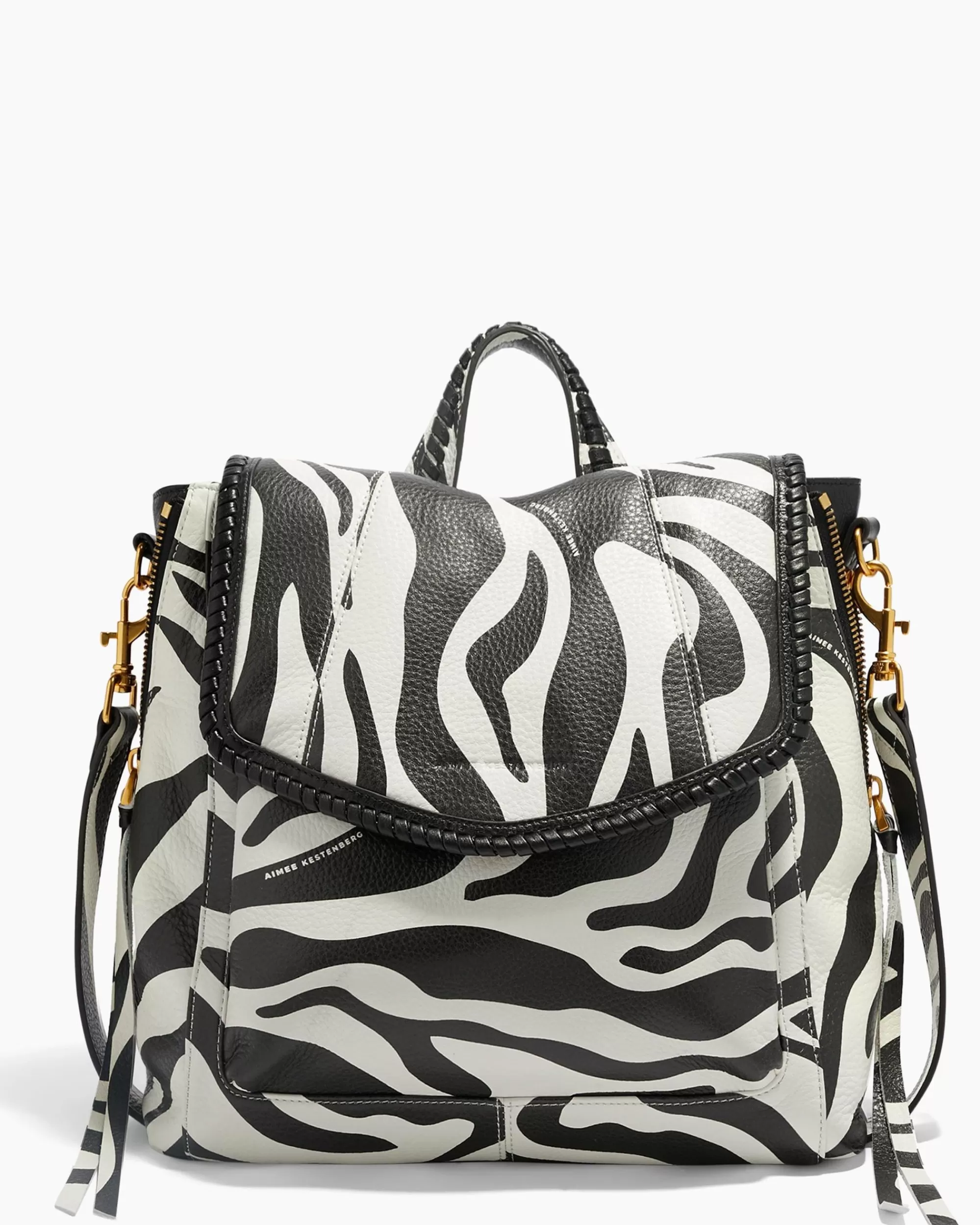 Aimee Kestenberg Backpacks-All For Love Convertible Backpack Signature Zebra