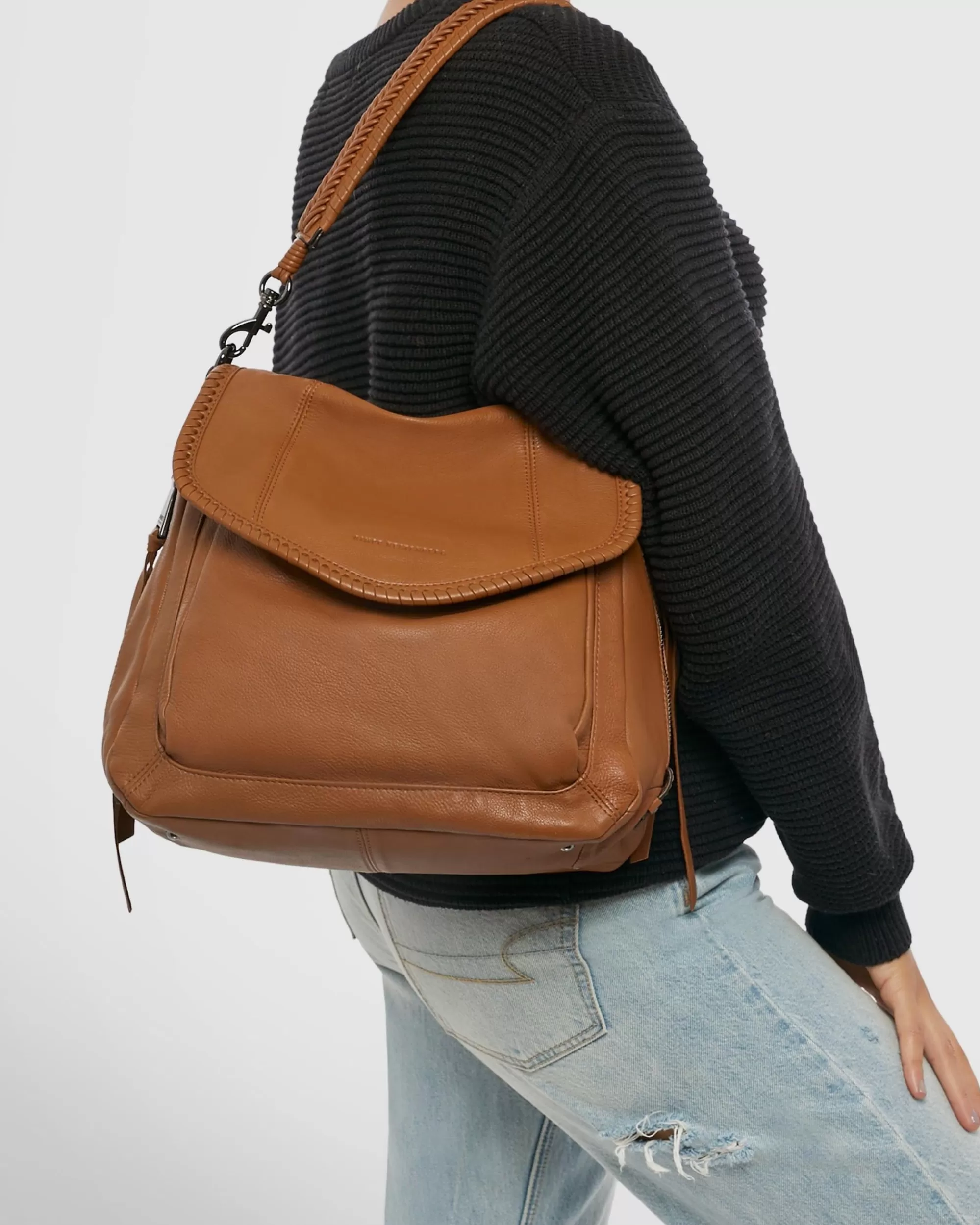 Aimee Kestenberg Satchels-All For Love Convertible Shoulder Chestnut