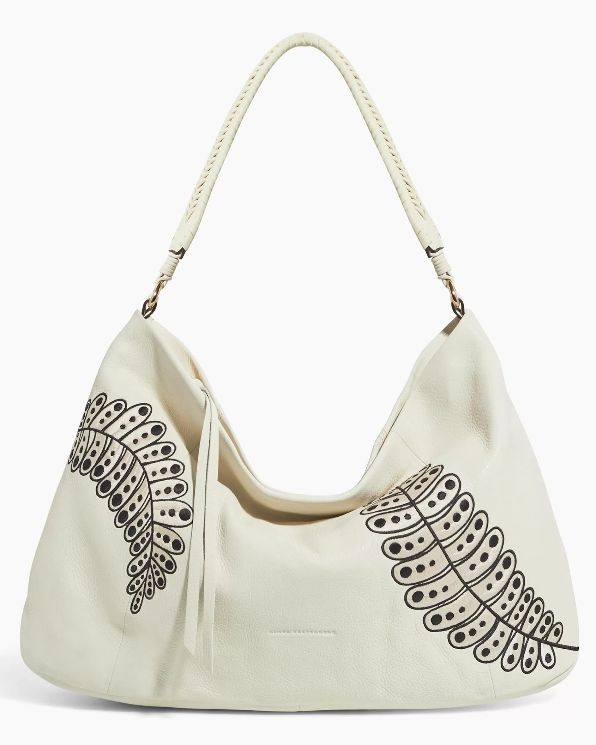 Aimee Kestenberg Shoulder Bags-All For Love Hobo Vanilla Leaf Embroidery