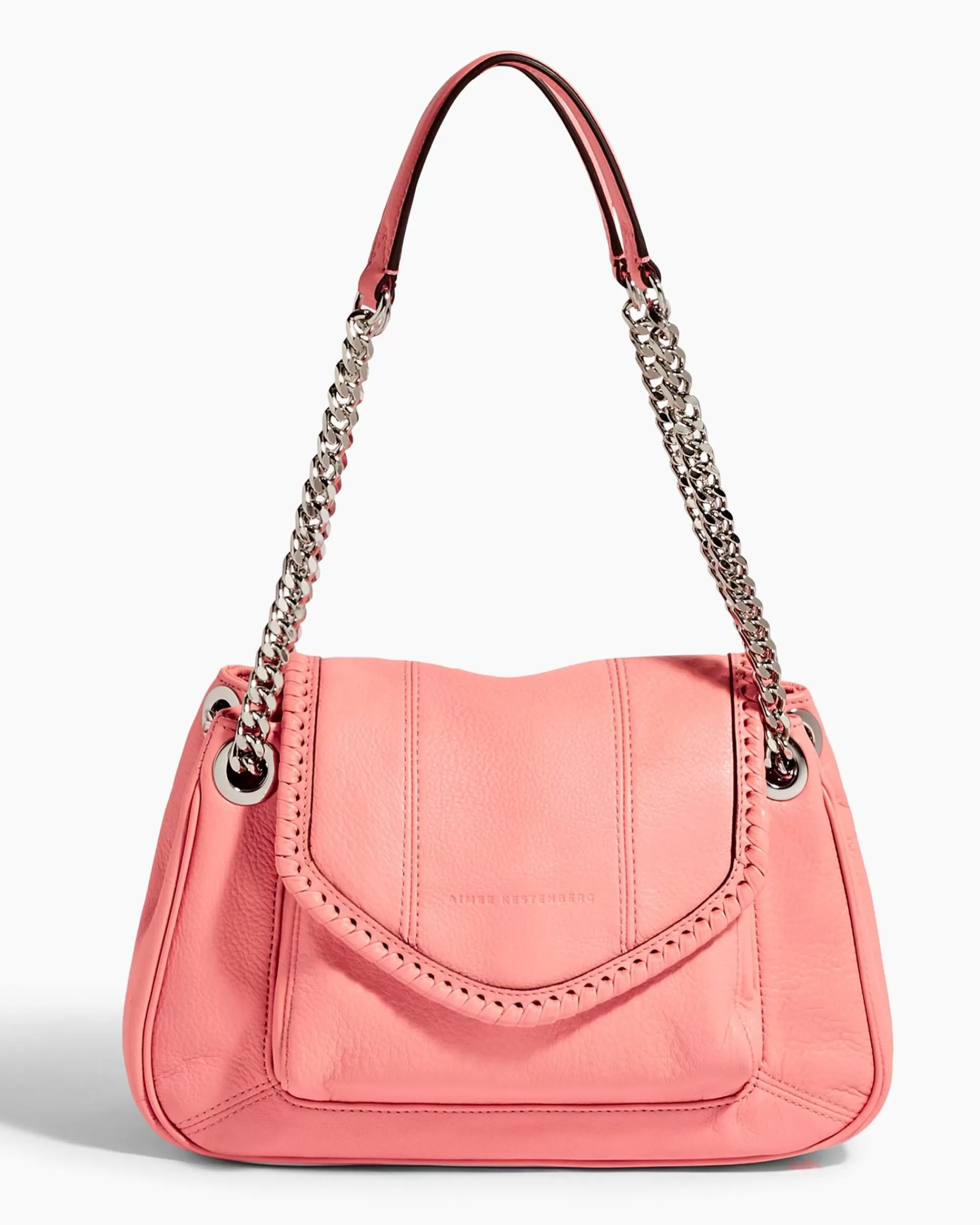 Aimee Kestenberg Backpacks-All For Love Medium Flap Satchel Pink Peach