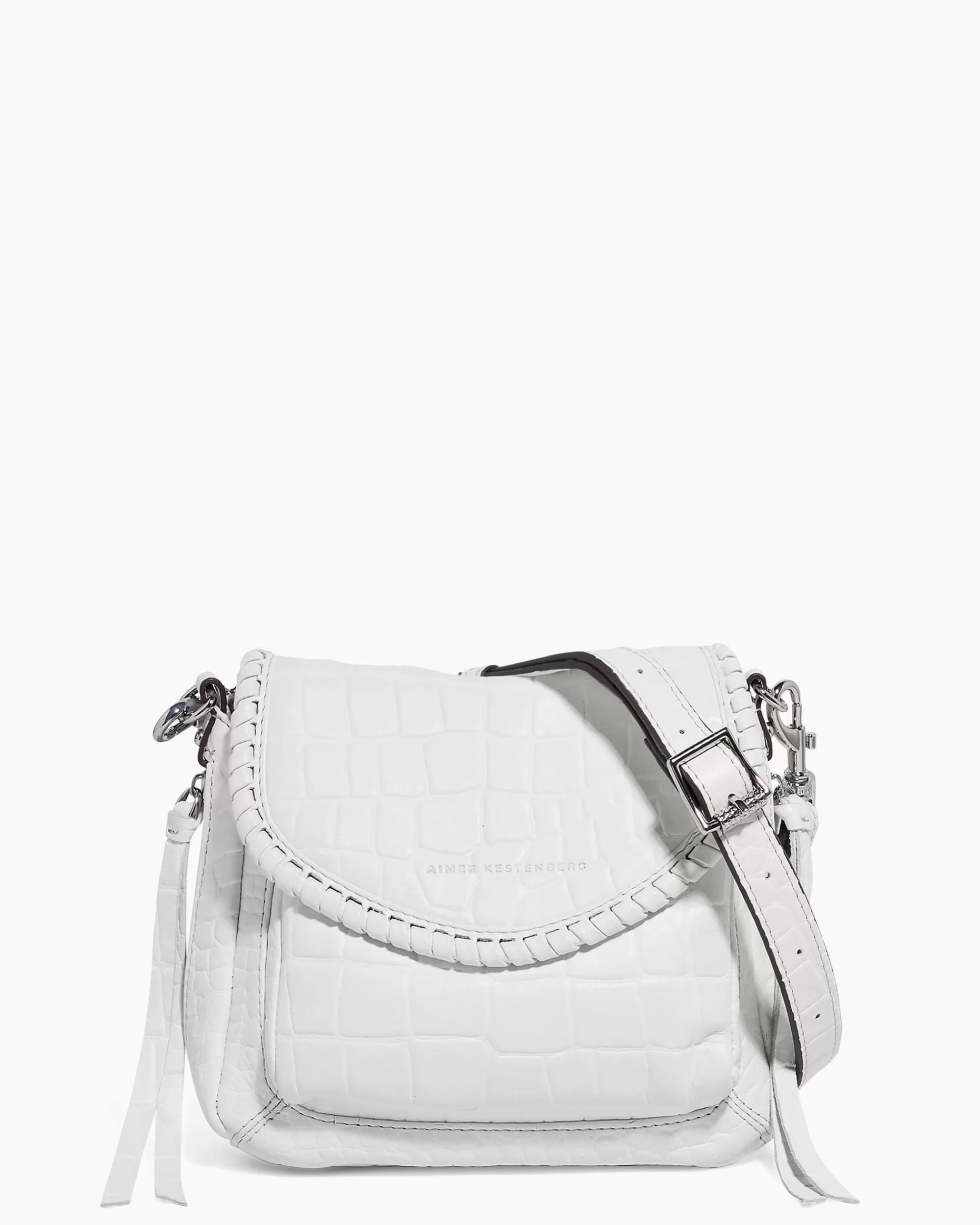 Aimee Kestenberg Crossbody Bags-All For Love Mini Crossbody White Croco