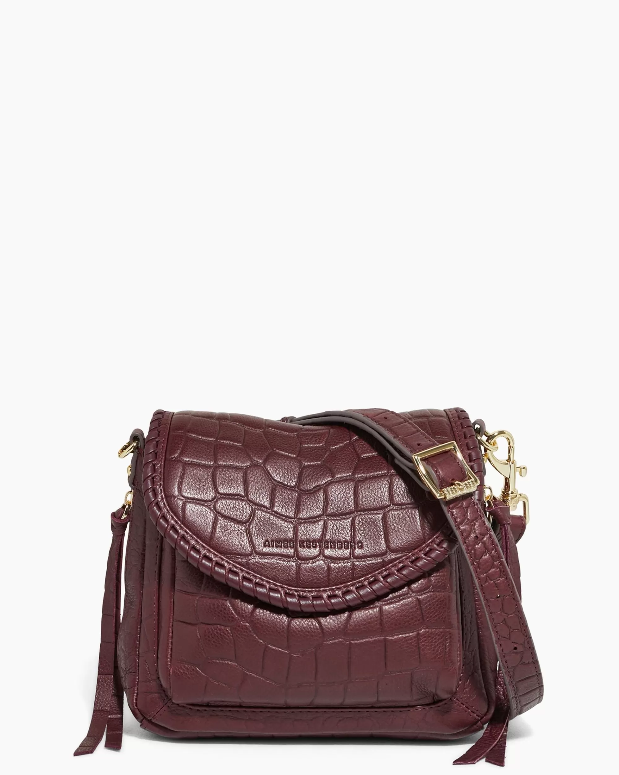 Aimee Kestenberg Crossbody Bags-All For Love Mini Crossbody True Plum Croco