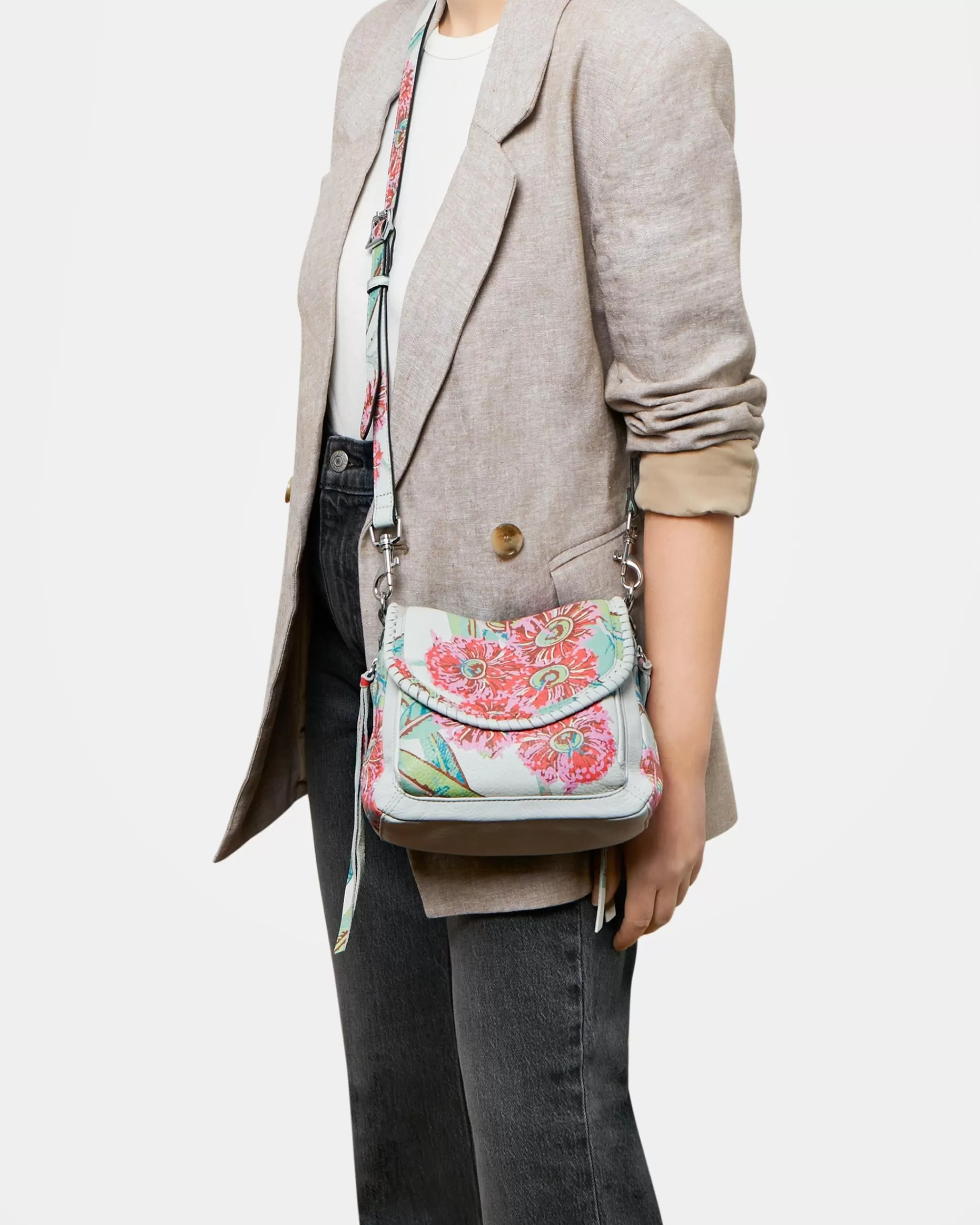 Aimee Kestenberg Crossbody Bags-All For Love Mini Crossbody Eucalyptus Print