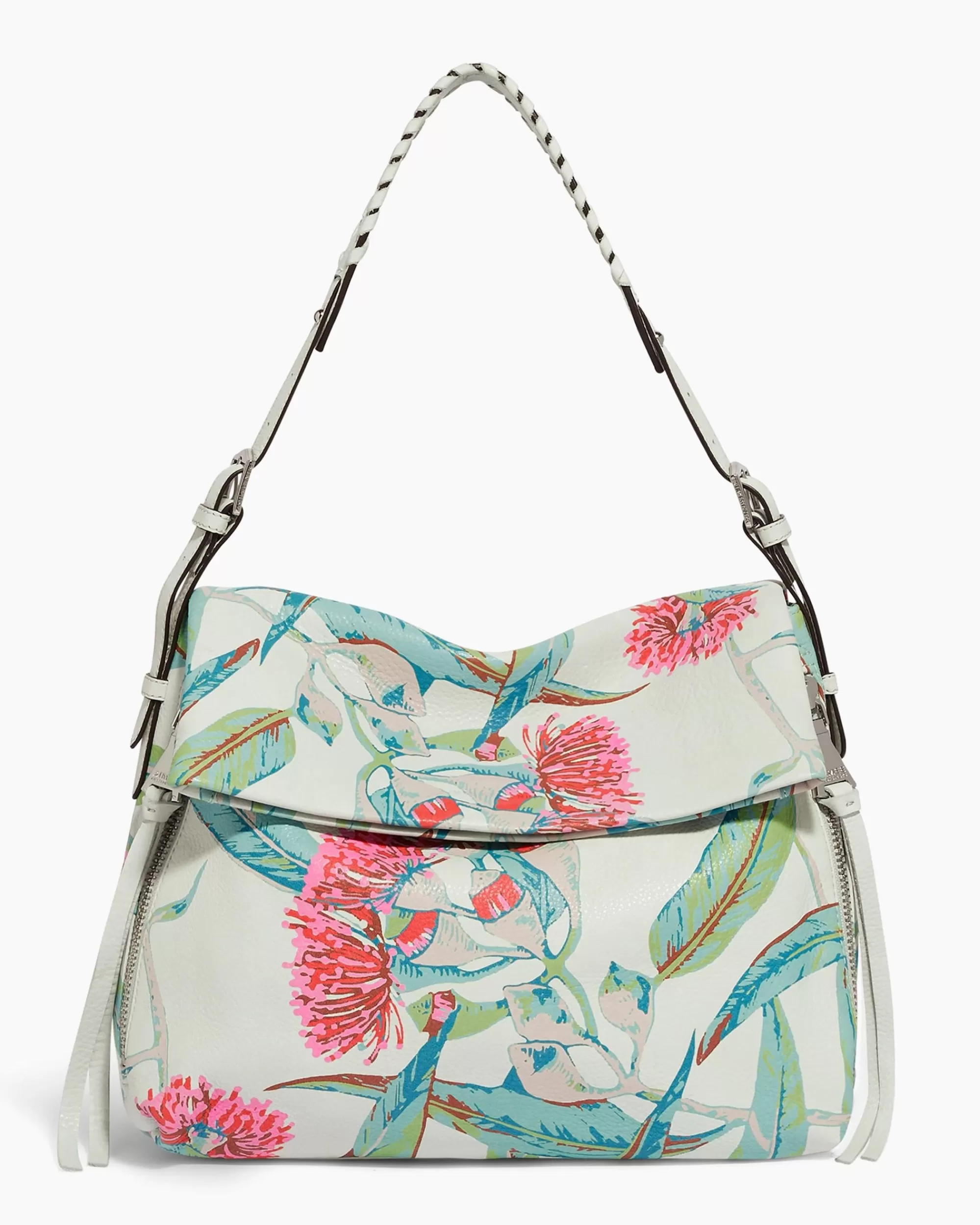 Aimee Kestenberg Shoulder Bags-Bali Hobo Eucalyptus Print