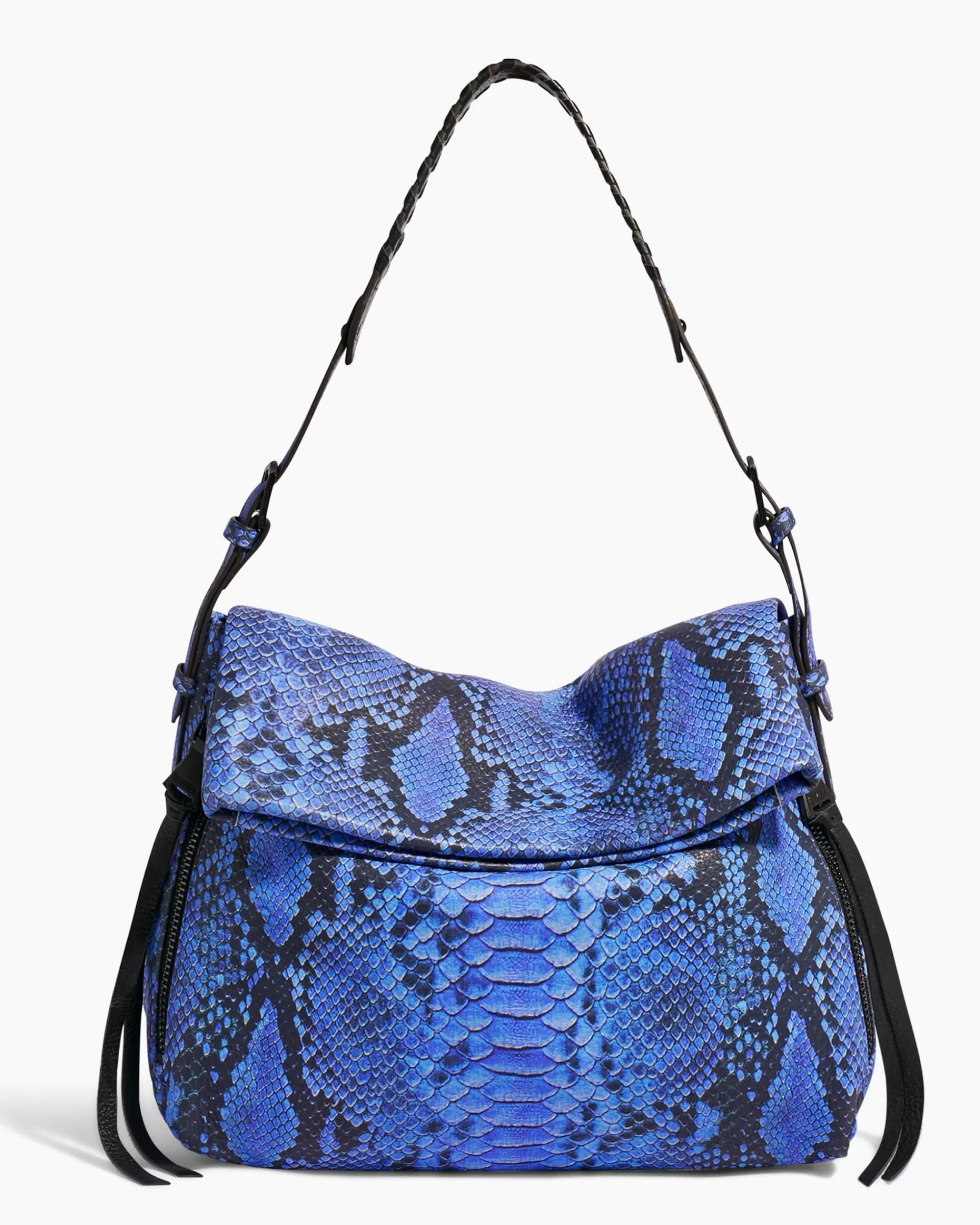 Aimee Kestenberg Shoulder Bags-Bali Hobo Blue Cobra