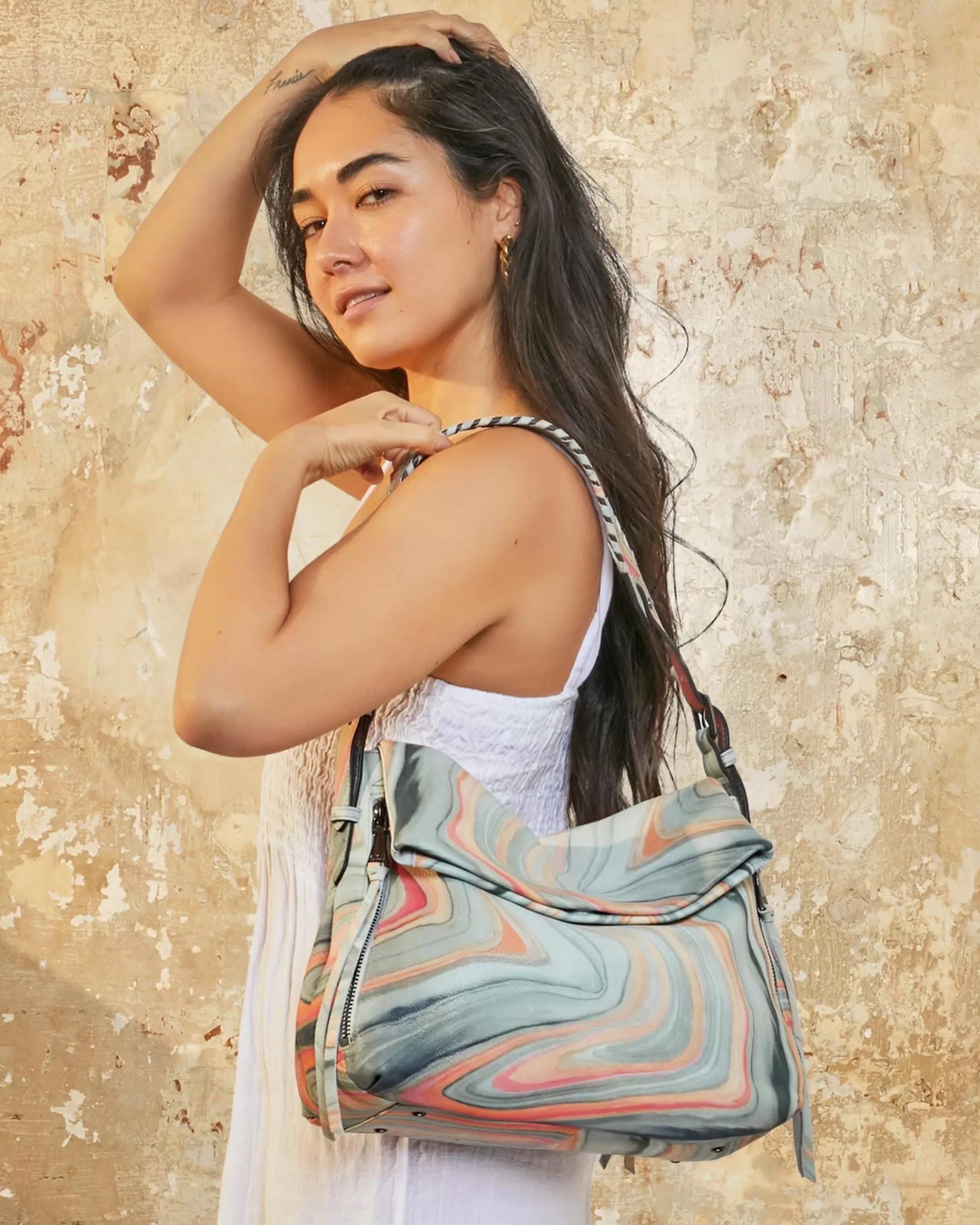 Aimee Kestenberg Shoulder Bags-Bali Hobo Sahara