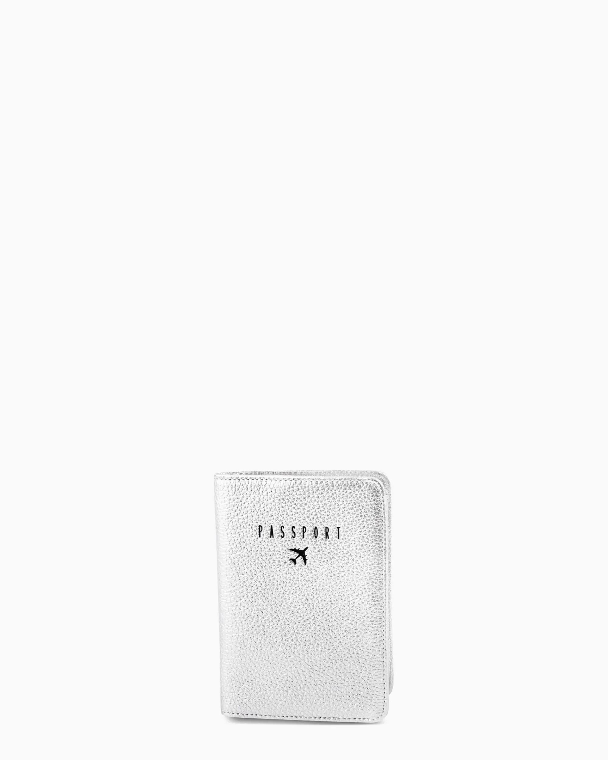 Aimee Kestenberg Travel-Boxed Passport Cover Silver Metallic