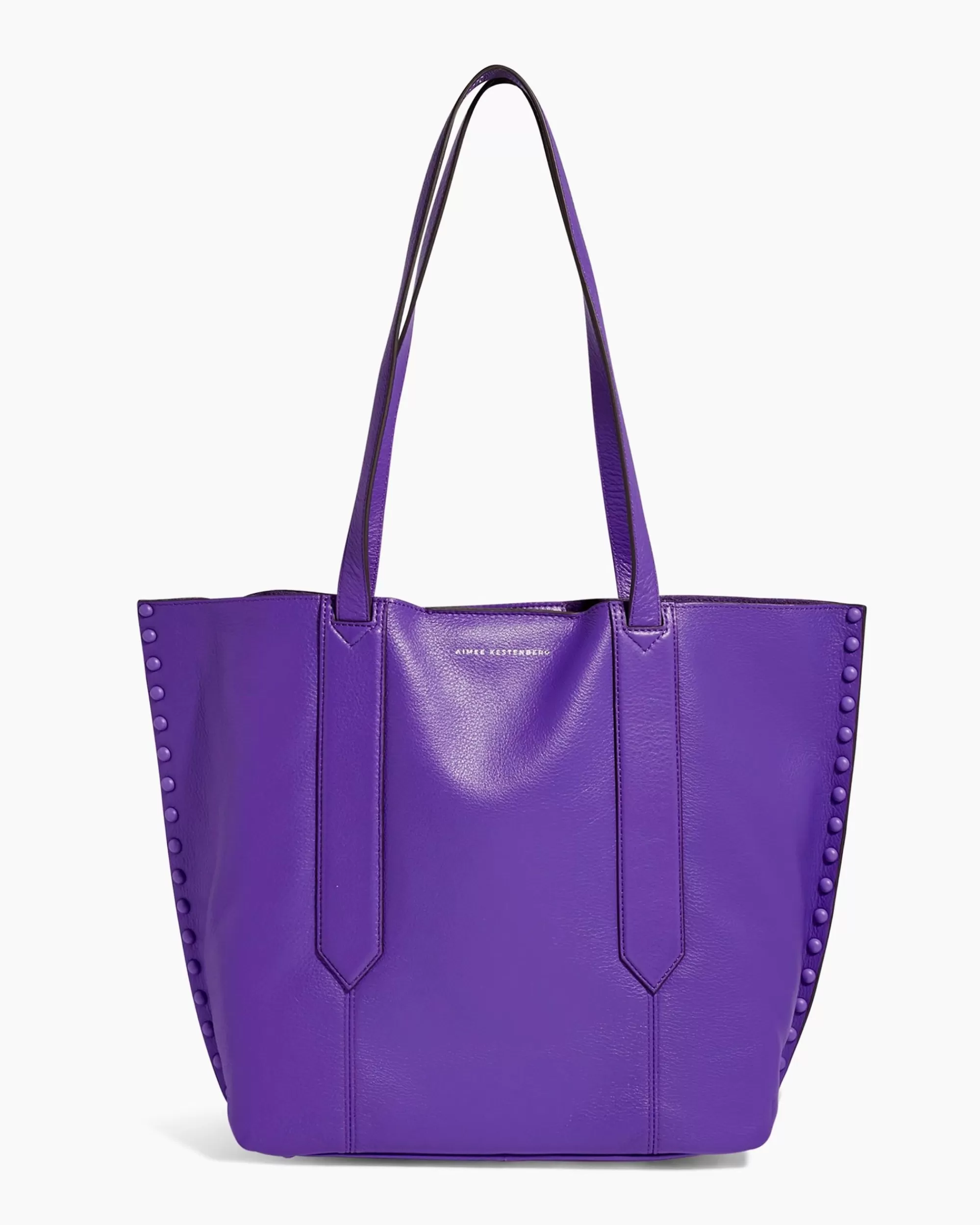 Aimee Kestenberg Tote Bags-Busy Bee Unlined Tote Purple Haze