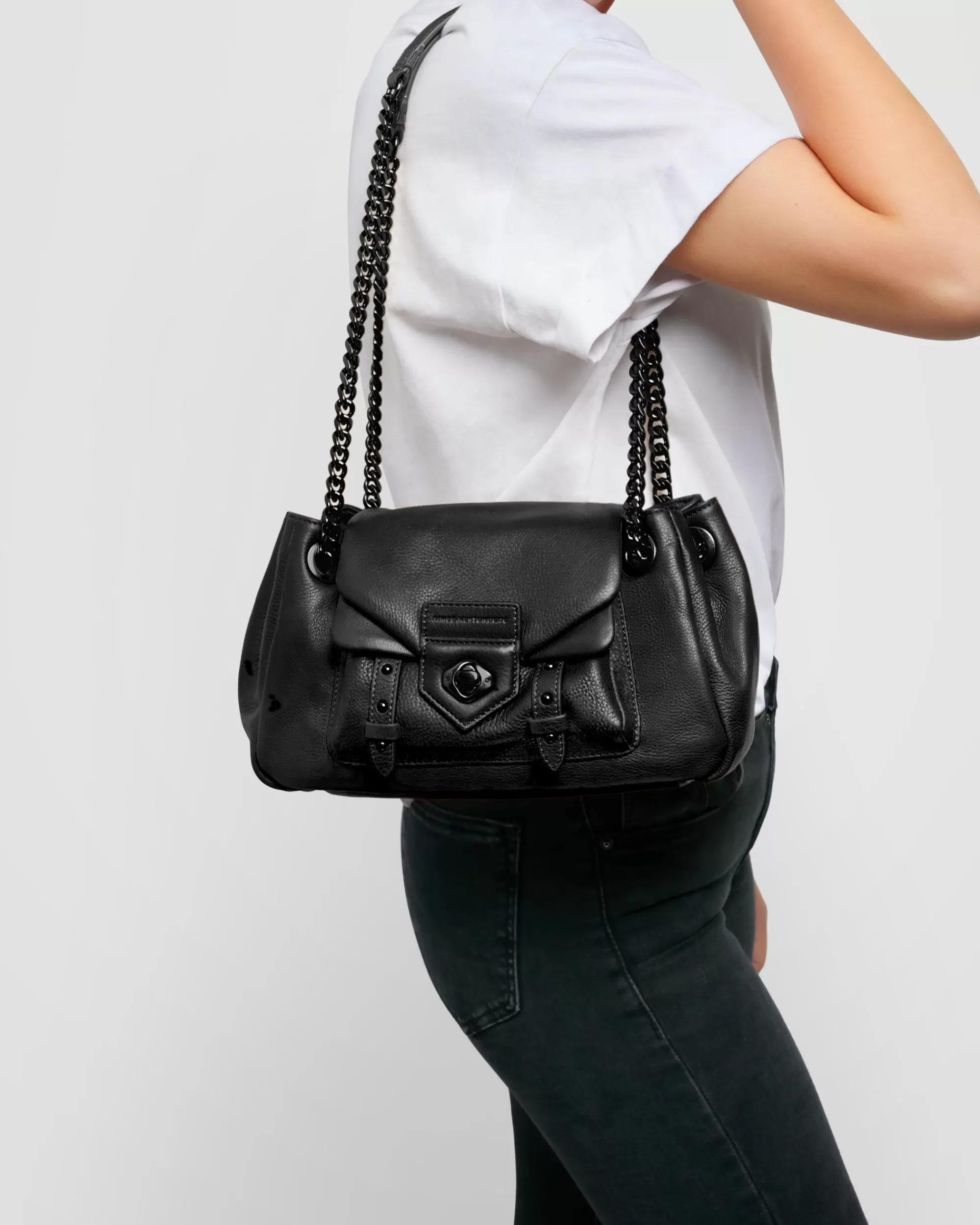 Aimee Kestenberg Satchels-Chain Reaction Satchel Black