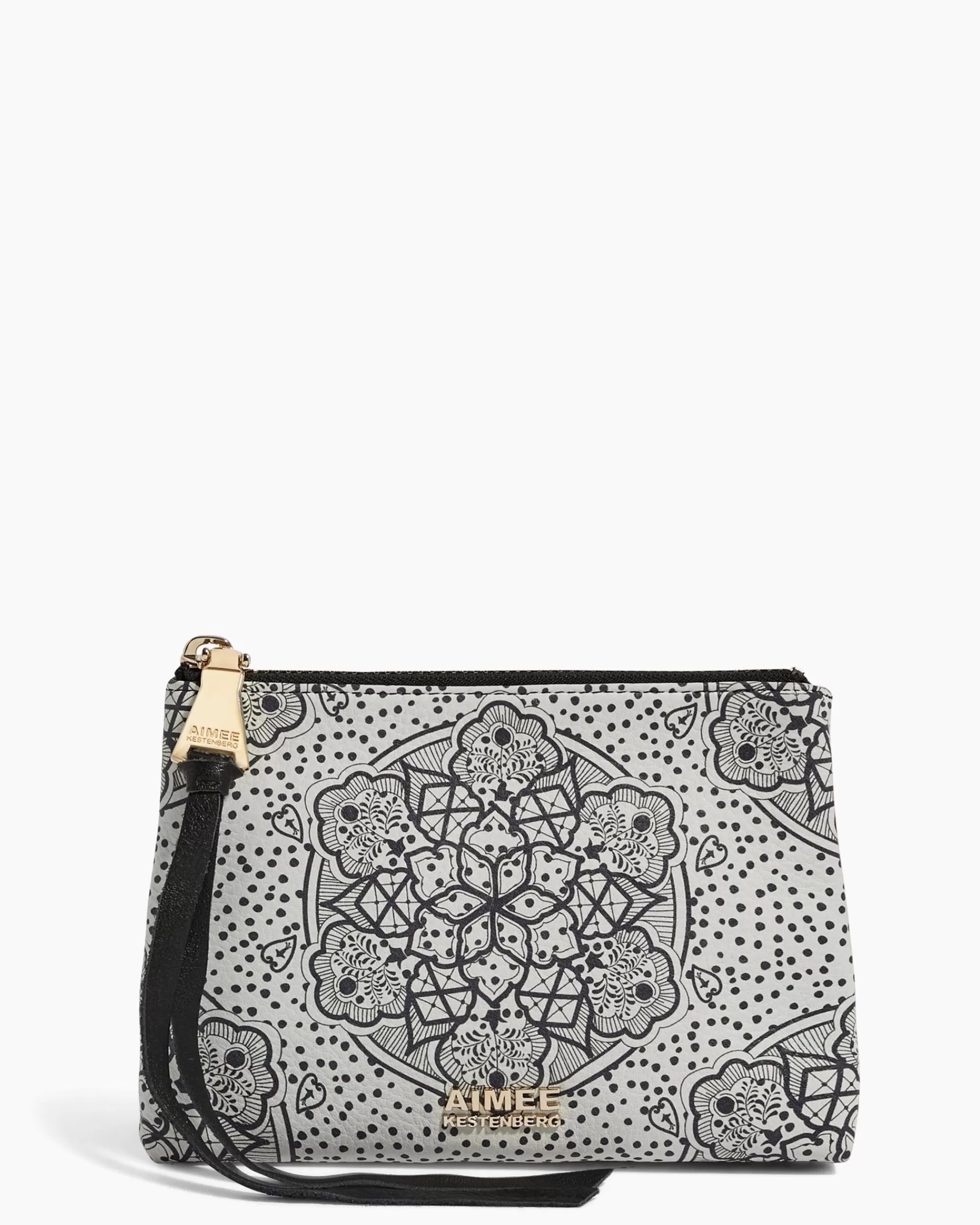 Aimee Kestenberg Clutches-Fair Game Pouch Black White Ceramic