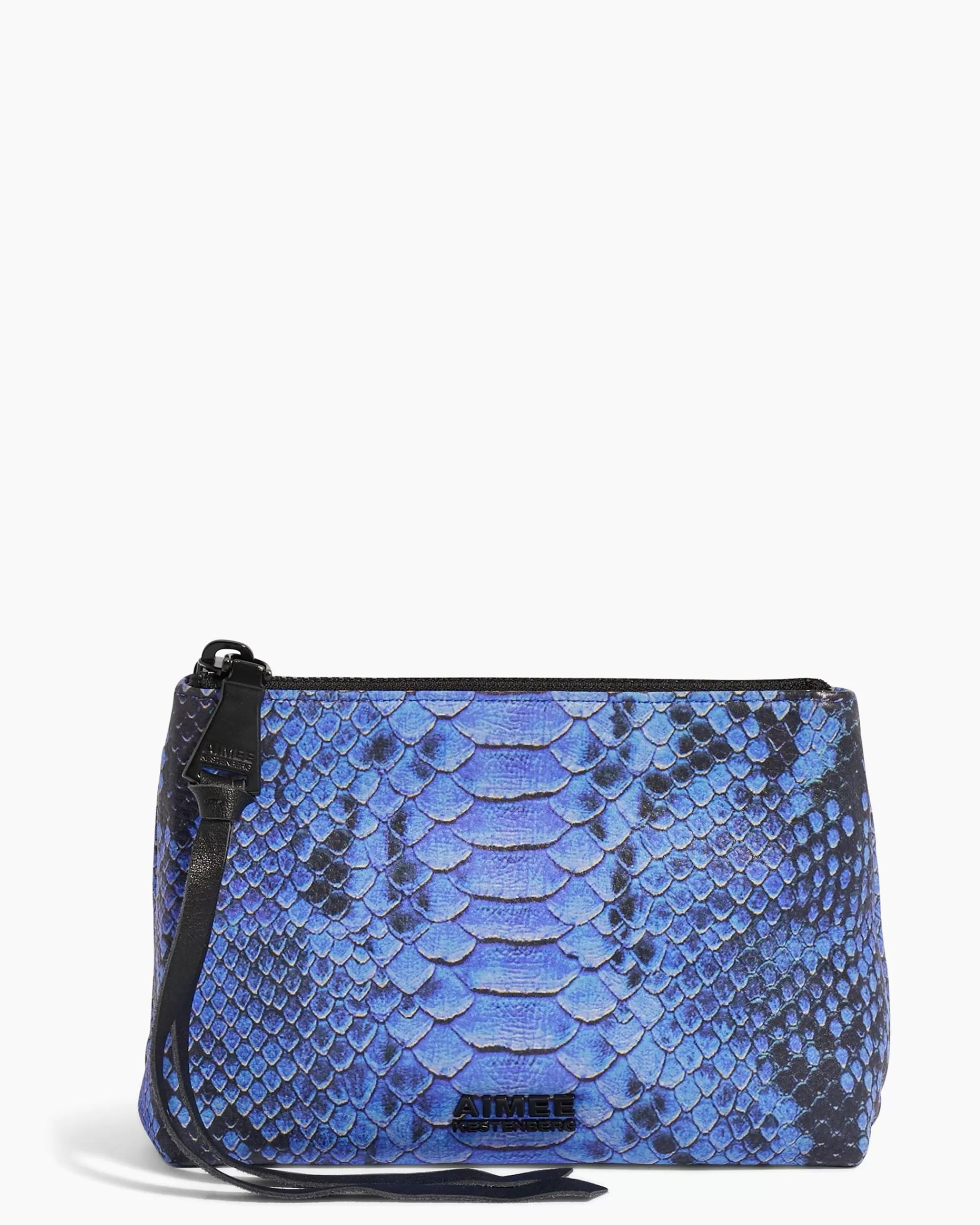 Aimee Kestenberg Clutches-Fair Game Pouch Blue Cobra