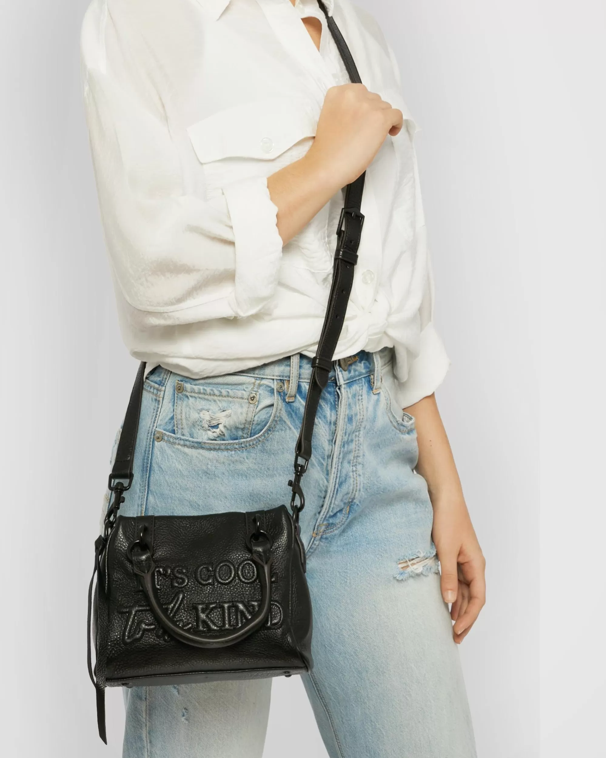 Aimee Kestenberg Crossbody Bags-Fairest Of Them All Mini Satchel Crossbody Black