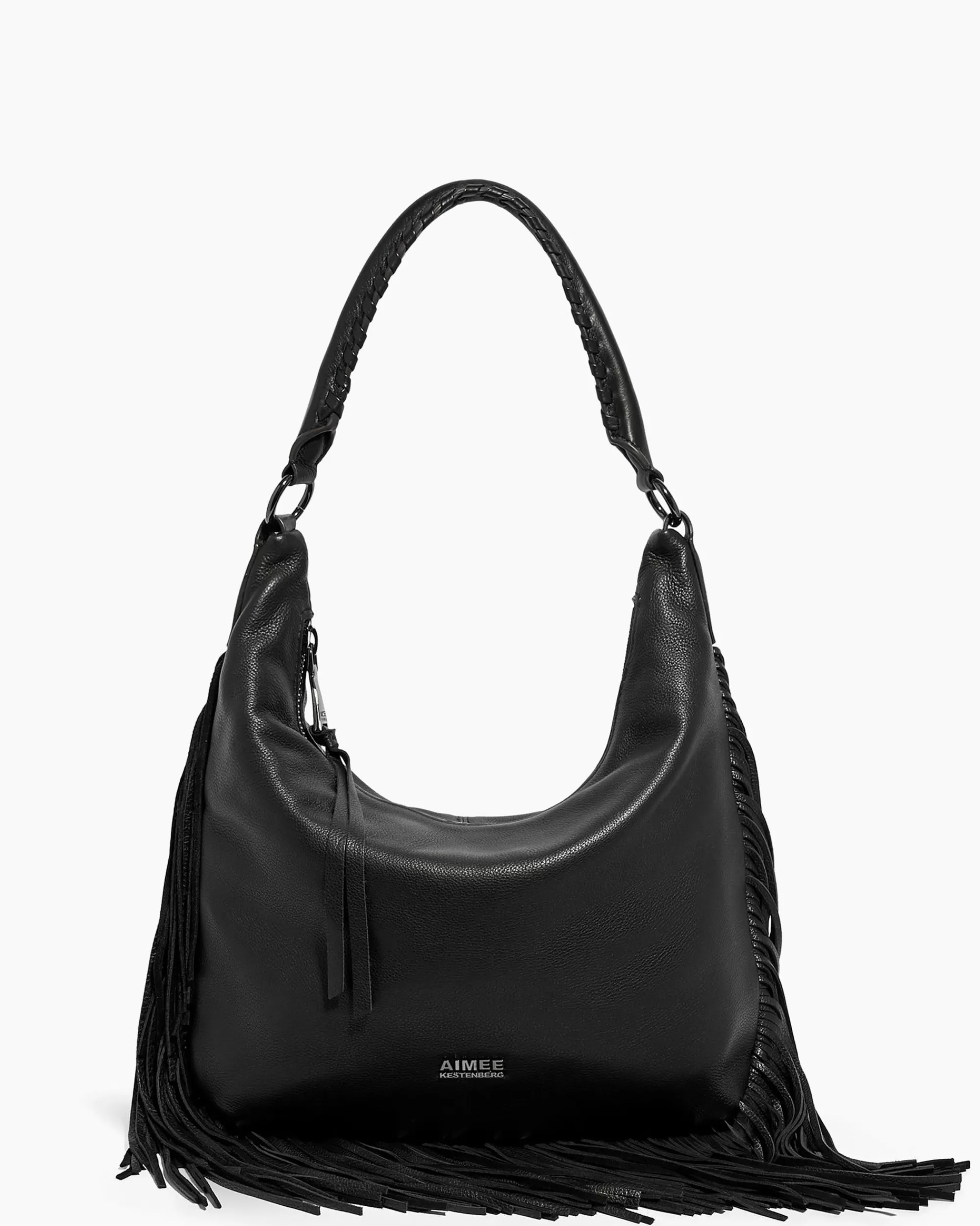 Aimee Kestenberg Shoulder Bags-Fringe Benefits Hobo Black