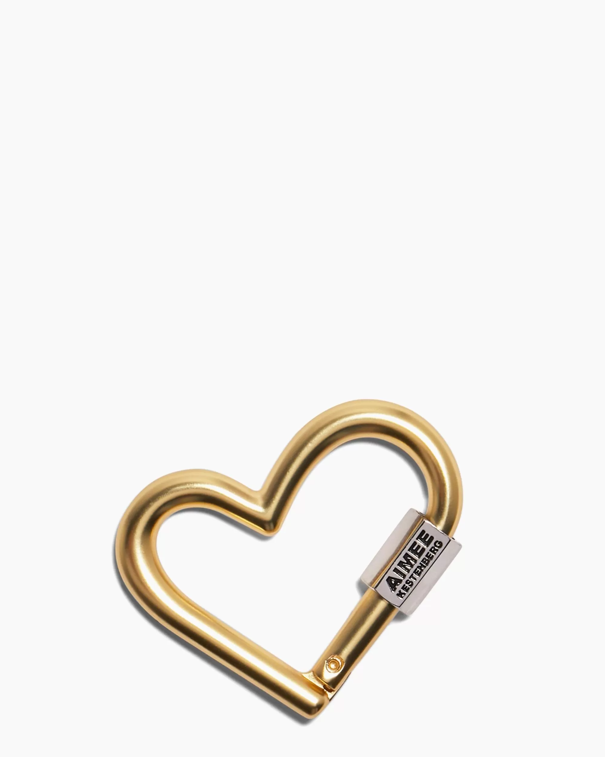 Aimee Kestenberg Key Chains-It'S A Love Thing Heart Carabiner Satin Gold