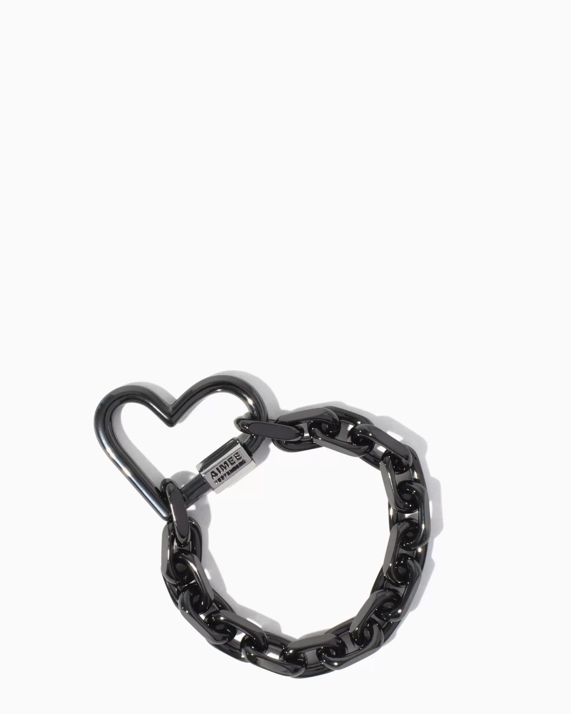 Aimee Kestenberg Jewelry-It'S A Love Thing Heart Chain Bracelet Gunmetal Small