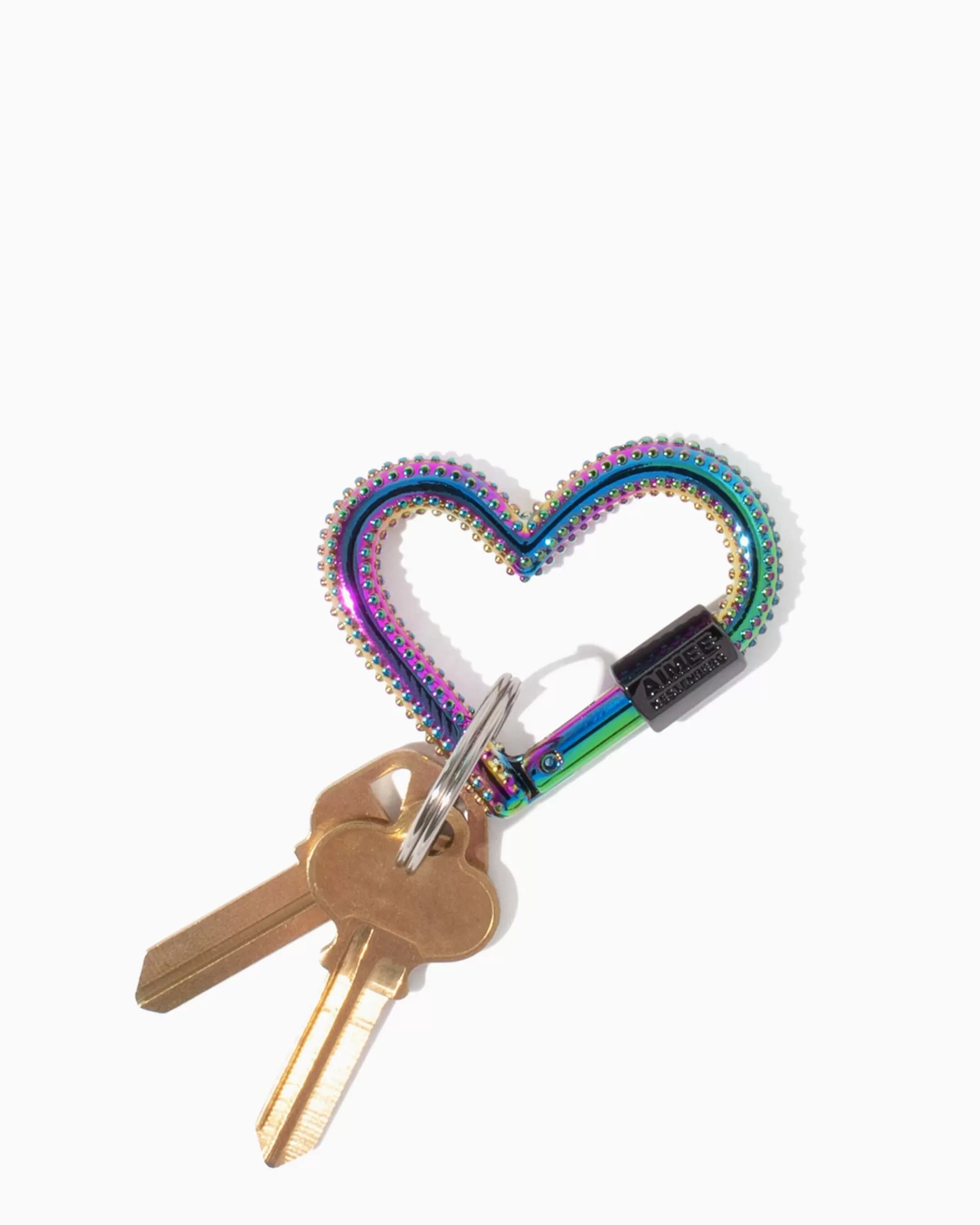 Aimee Kestenberg Key Chains-It'S A Love Thing Studded Heart Carabiner Iridescent