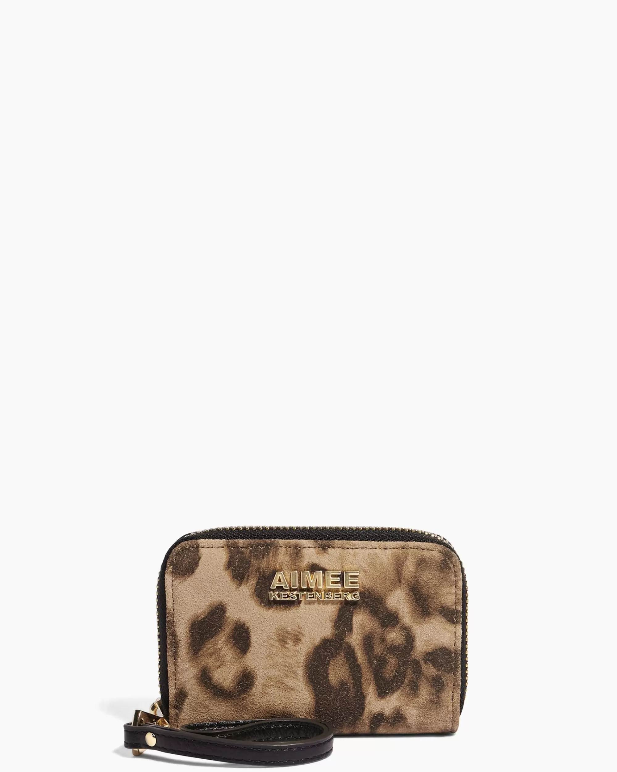 Aimee Kestenberg Clutches-Jenna Zip Around Credit Card Wristlet With Rfid Amazon Leopard