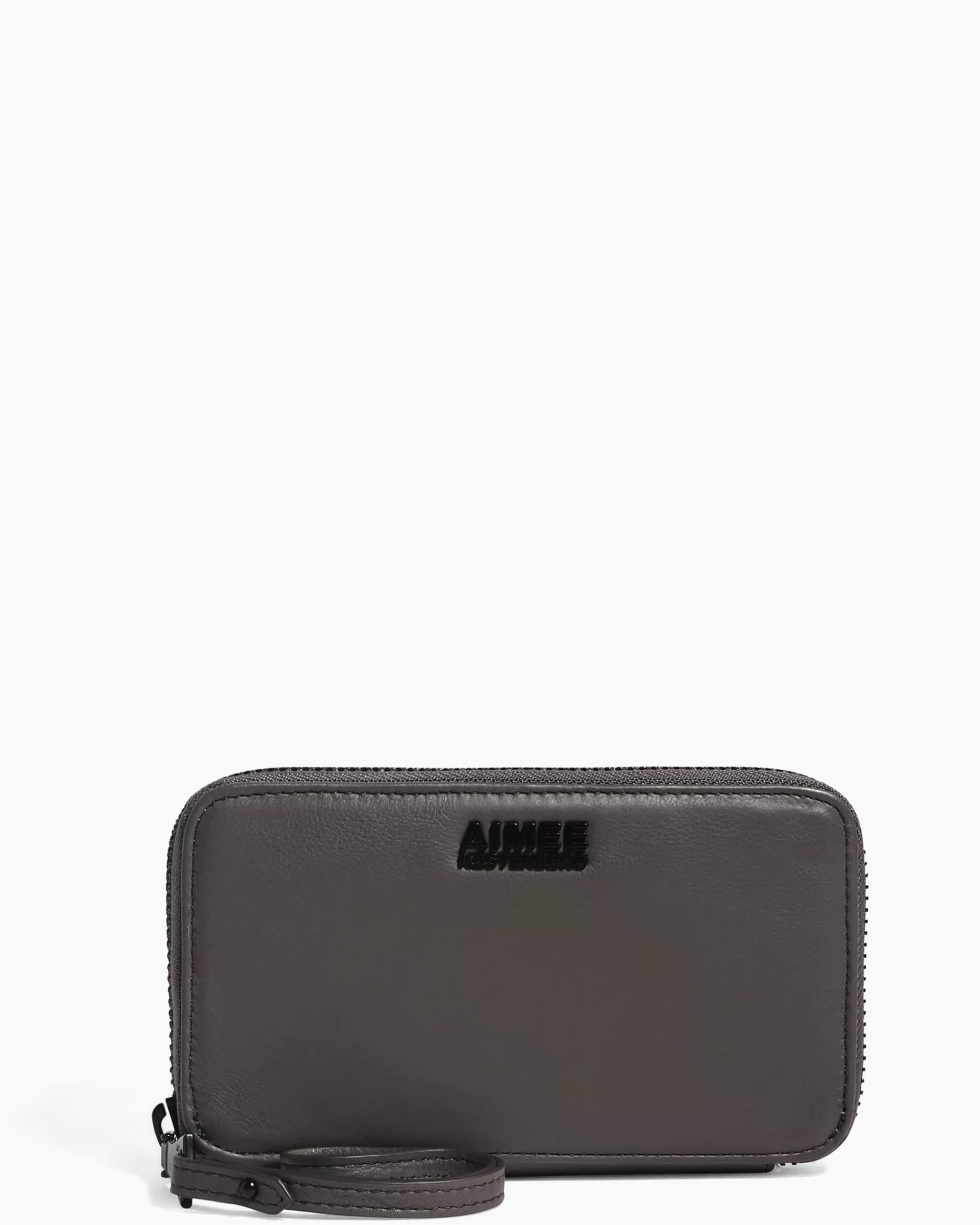 Aimee Kestenberg Clutches-Jenna Zip Around Wristlet With Rfid Glacier Grey