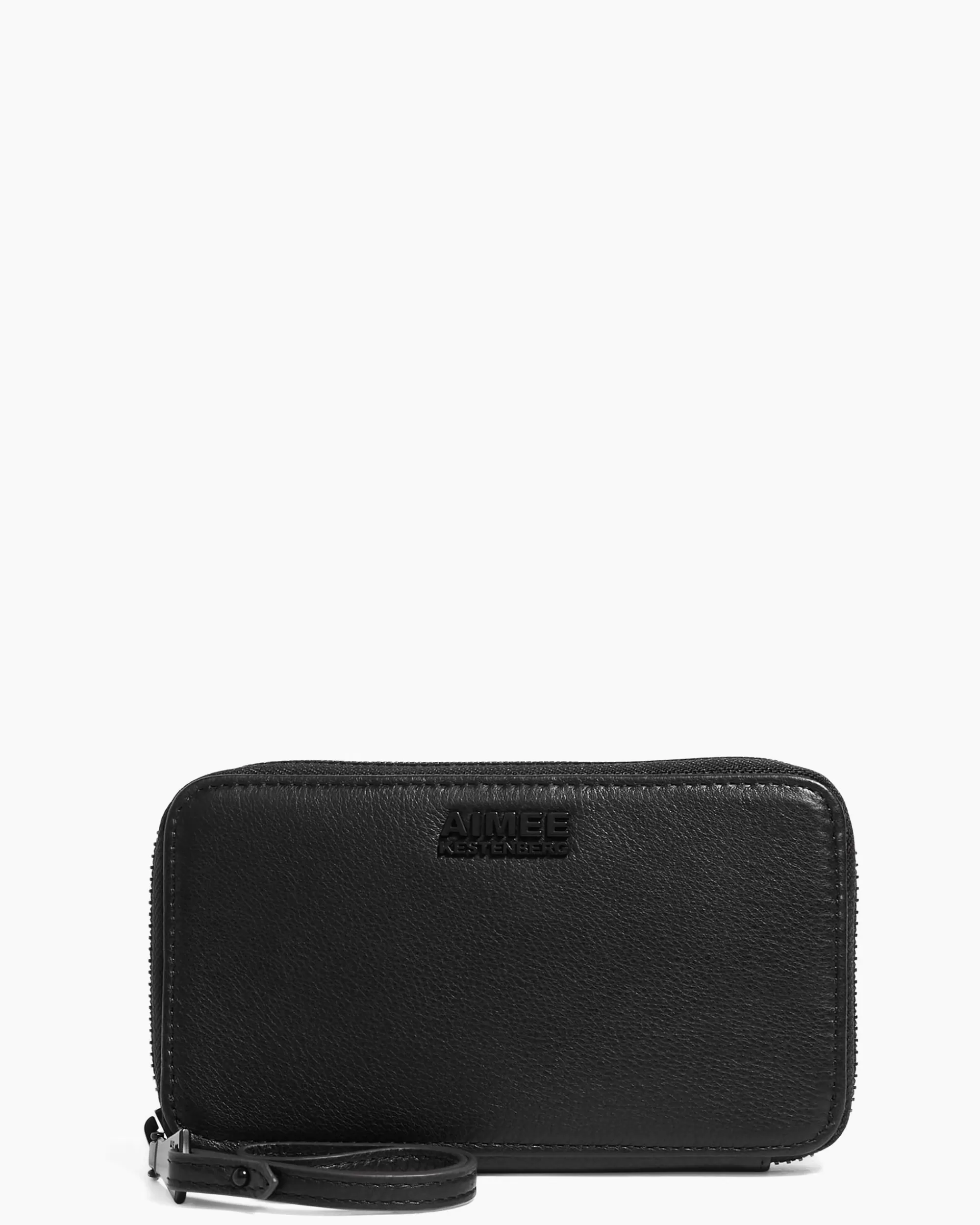 Aimee Kestenberg Clutches-Jenna Zip Around Wristlet With Rfid Black