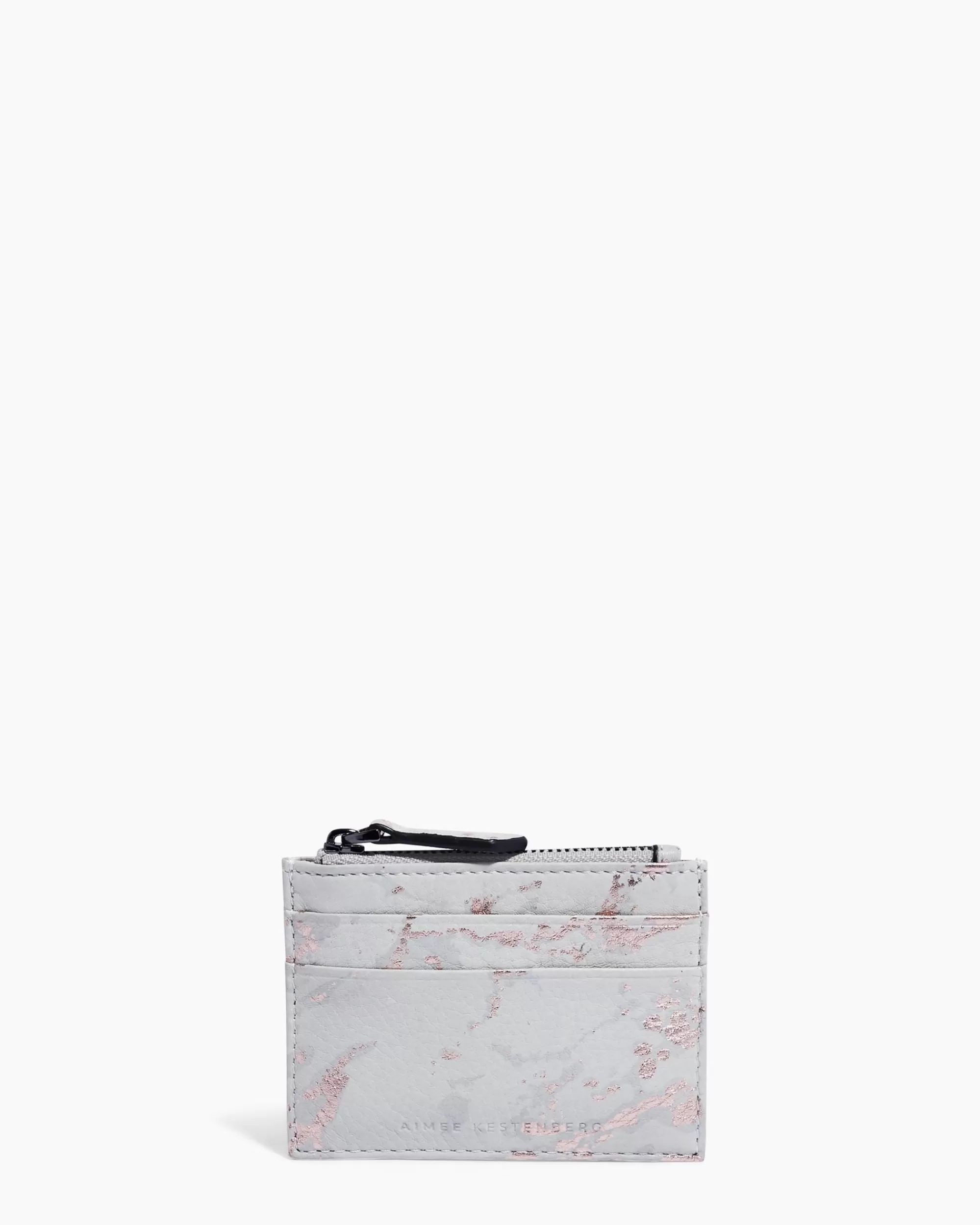 Aimee Kestenberg Wallets-Jewels Credit Card Wallet With Rfid Rose Gold Marble