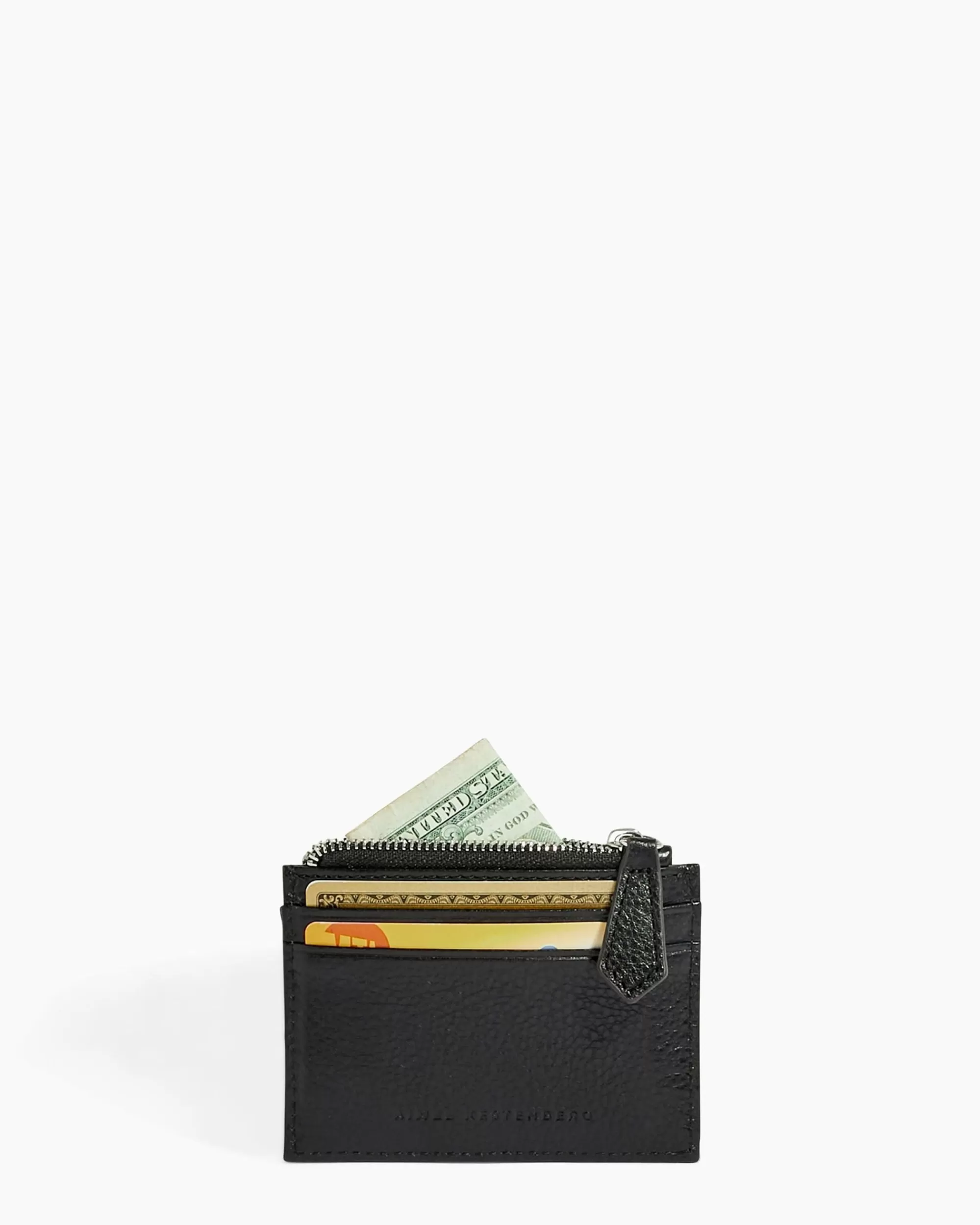 Aimee Kestenberg Wallets-Jewels Credit Card Wallet With Rfid Black With Silver Hardware