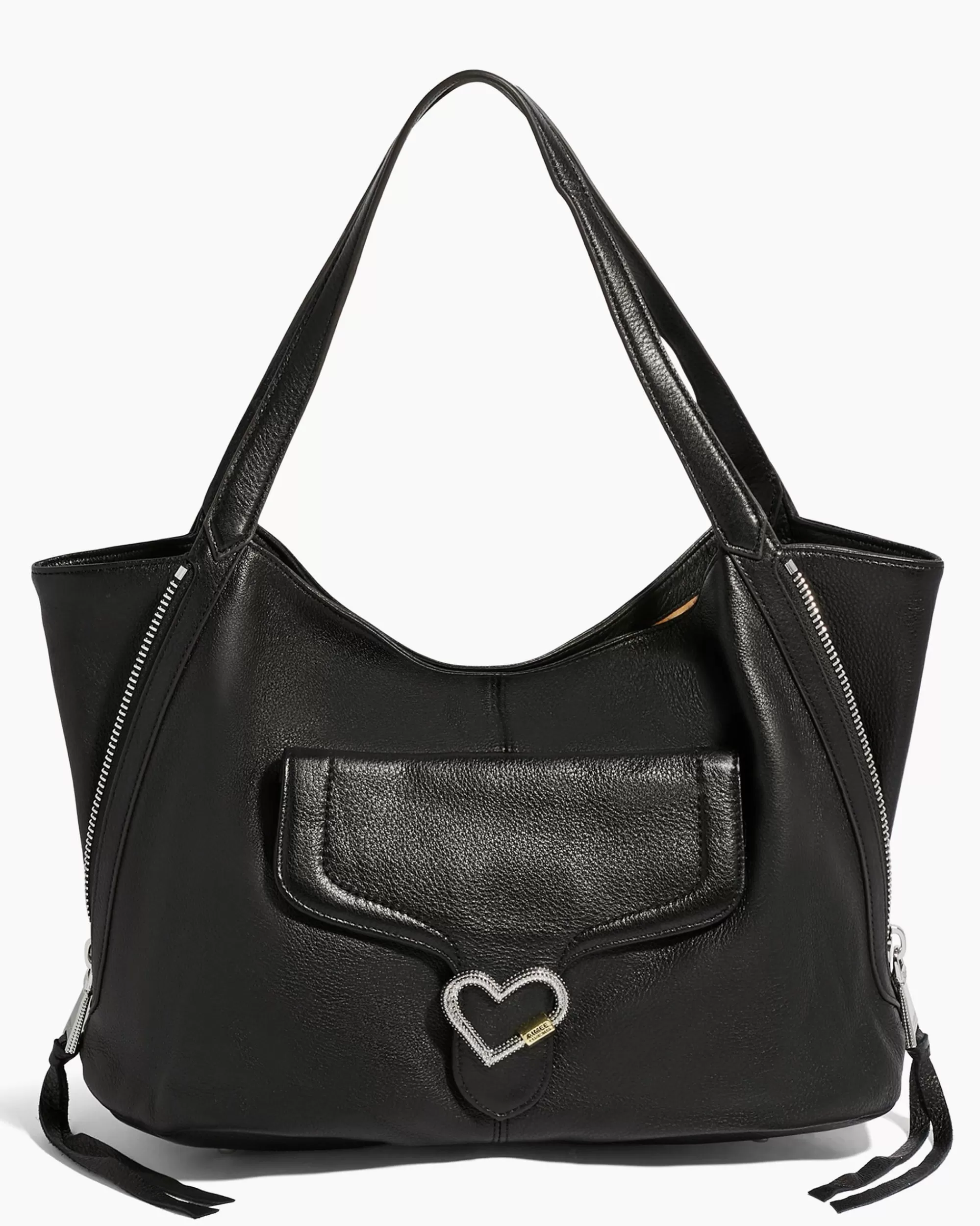 Aimee Kestenberg Tote Bags-Lovers Lane Expandable Shopper Black