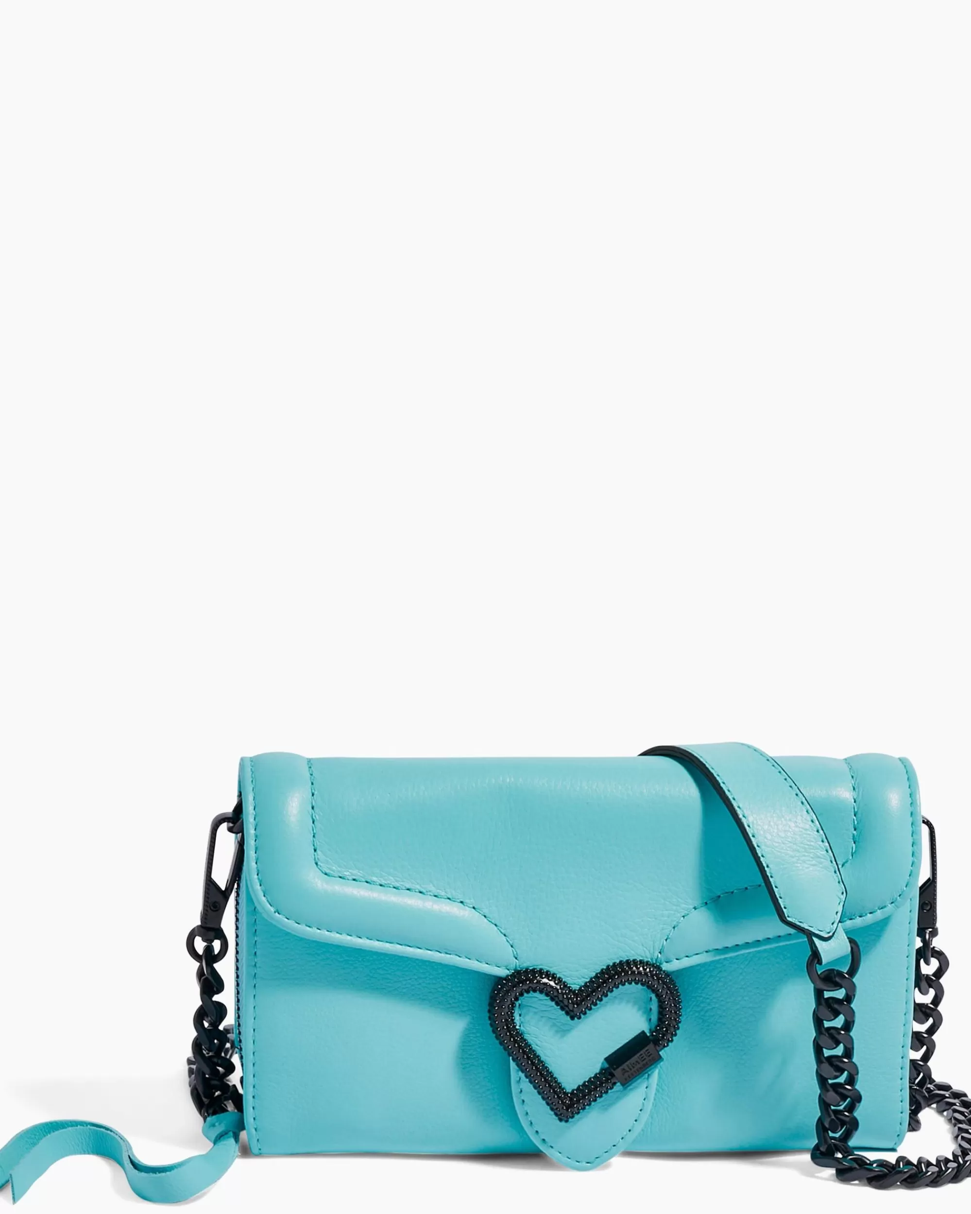 Aimee Kestenberg Clutches-Lovers Lane Wallet On A Chain Aqua