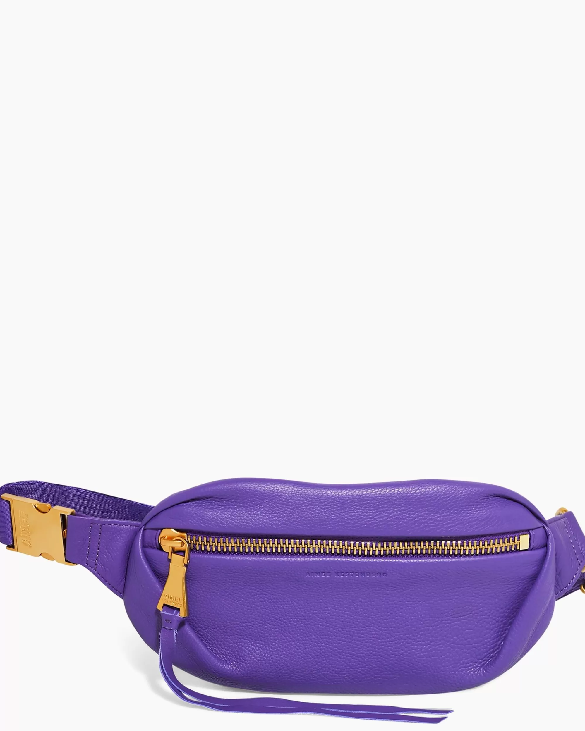 Aimee Kestenberg Bum Bags & Belt Bags-Milan Bum Bag Violet With 14K Yellow Gold