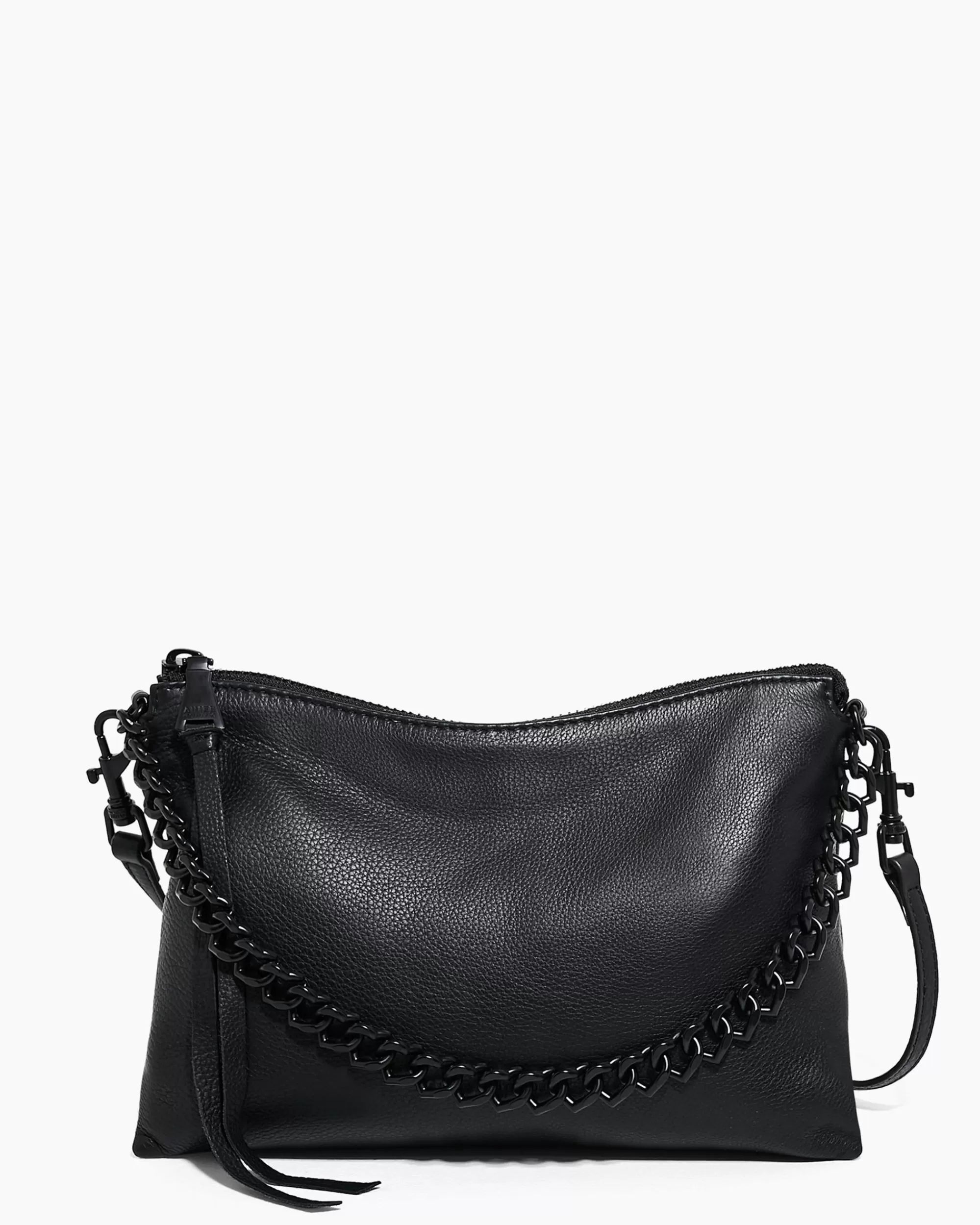 Aimee Kestenberg Crossbody Bags-Mystro Heart Chain Convertible Crossbody Black With Black