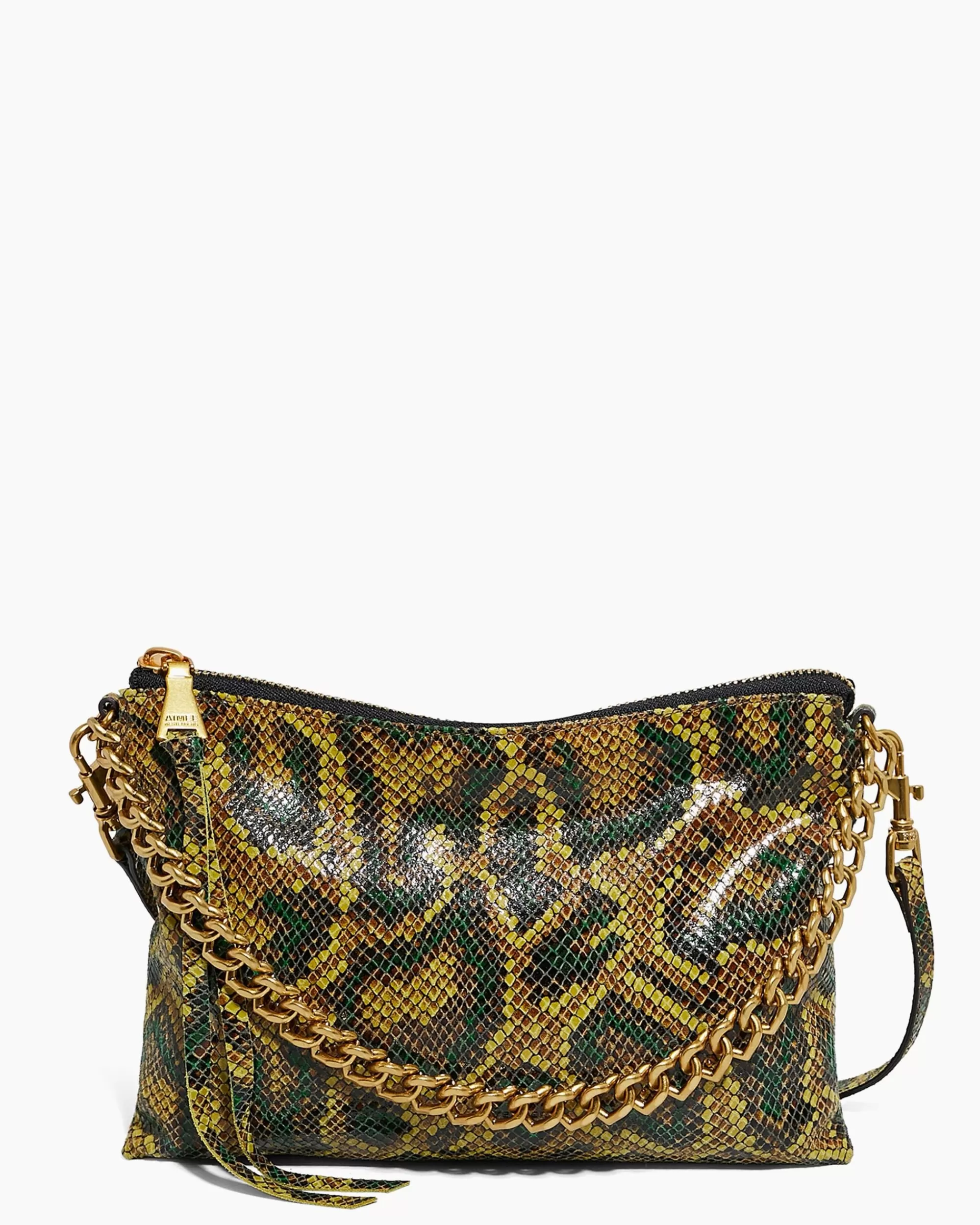 Aimee Kestenberg Crossbody Bags-Mystro Heart Chain Convertible Crossbody Cumin Snake