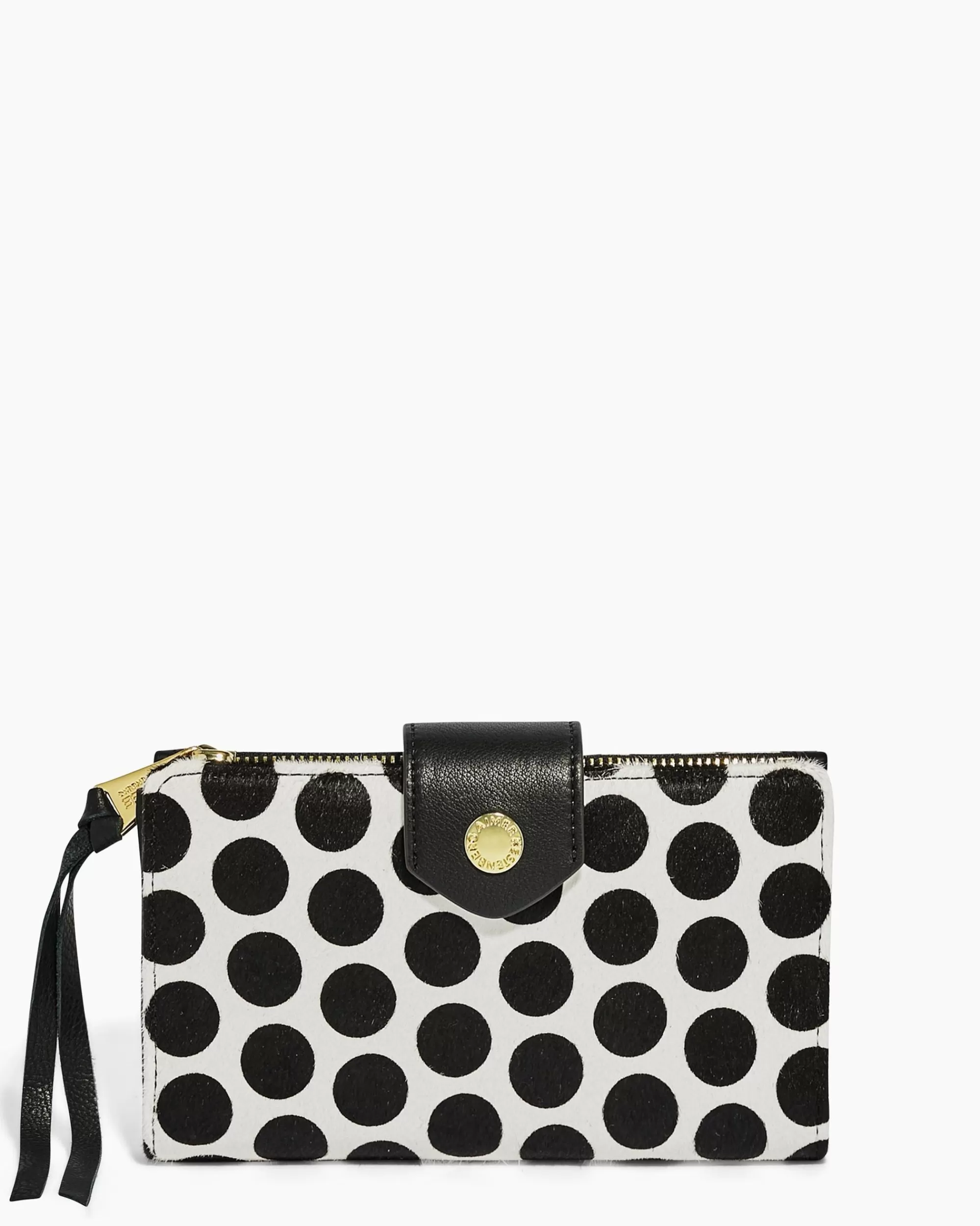 Aimee Kestenberg Clutches-Saba Tech Wallet Black Dot Haircalf