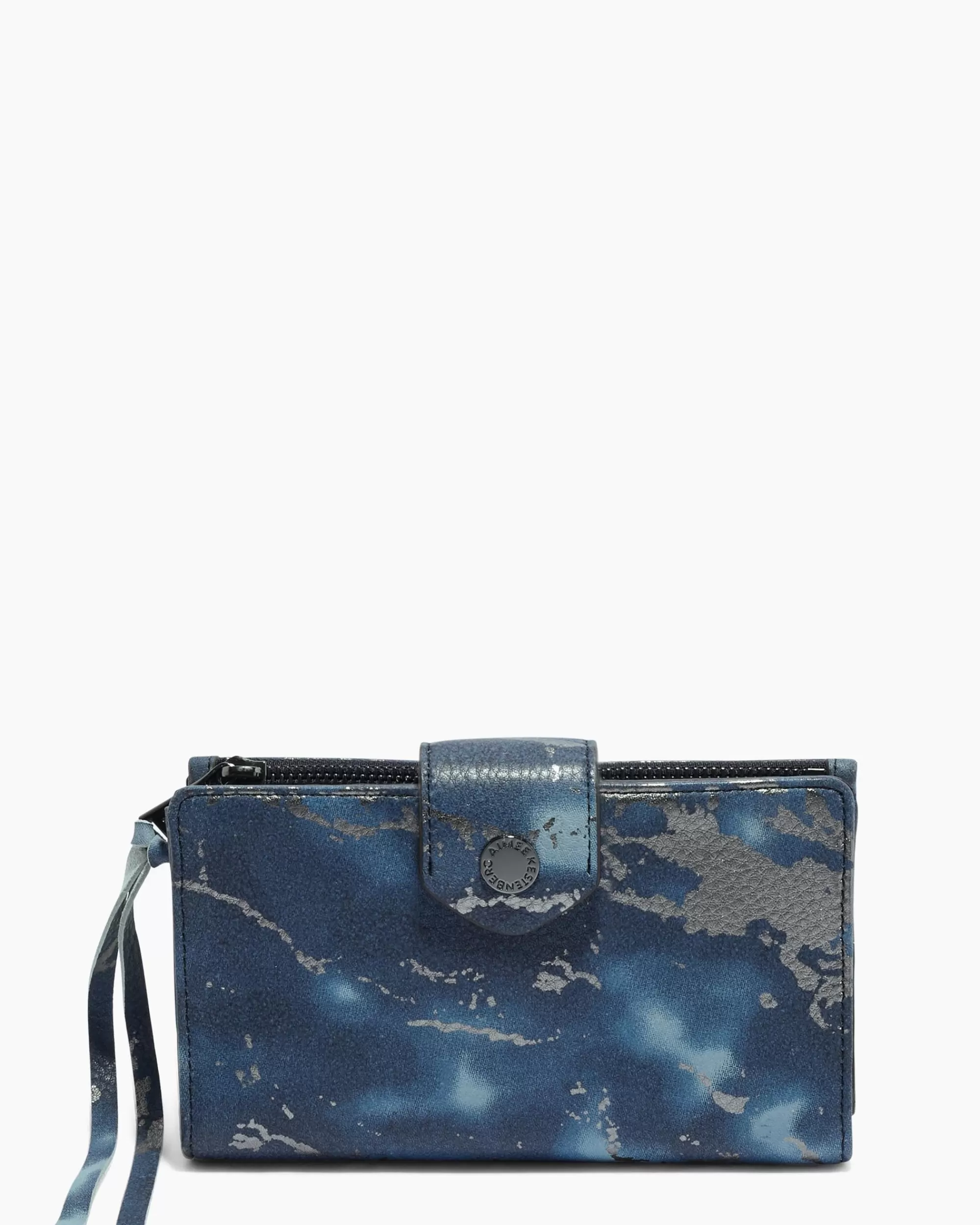 Aimee Kestenberg Clutches-Saba Tech Wallet Navy Marble