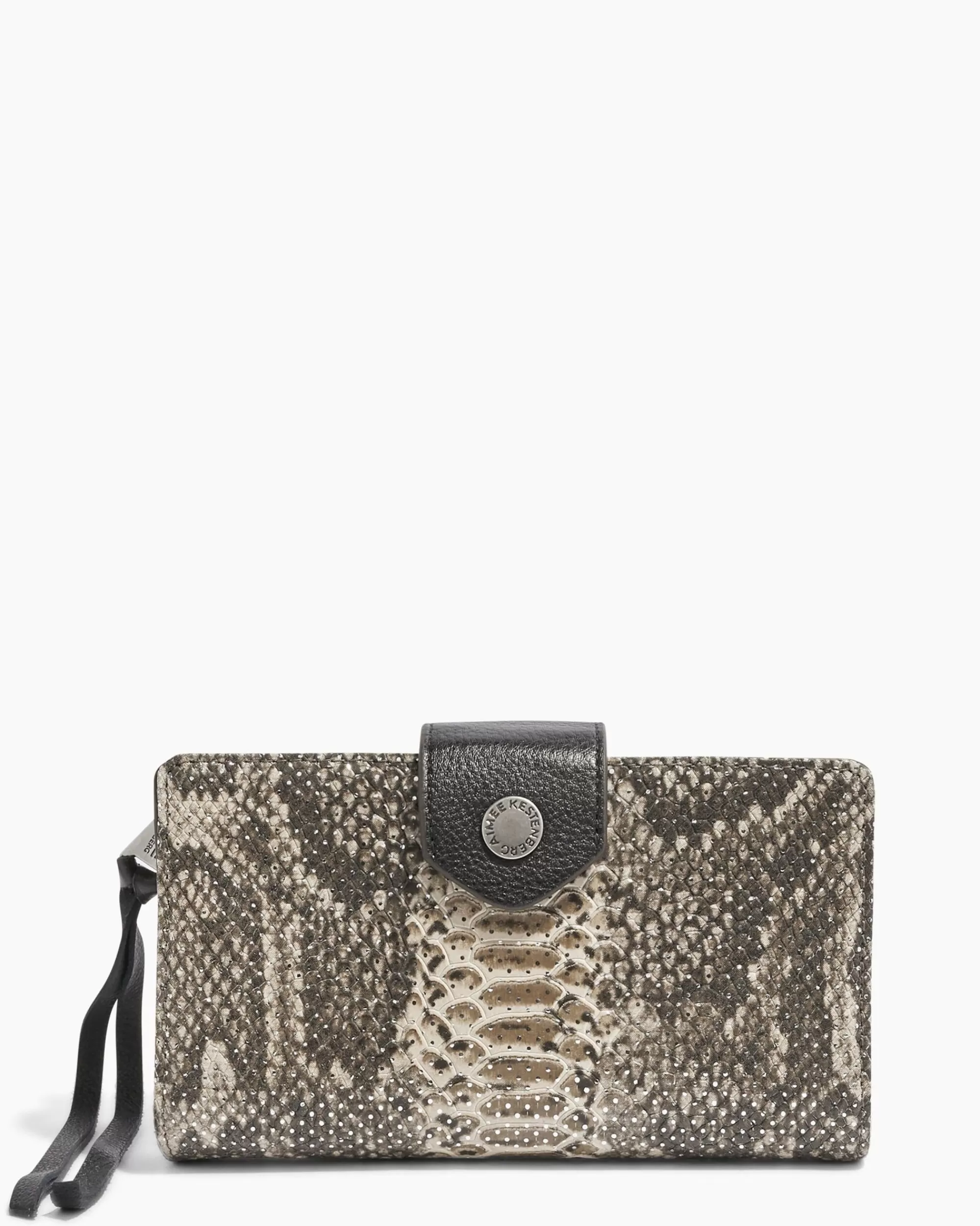 Aimee Kestenberg Clutches-Saba Tech Wallet Spotted Snake