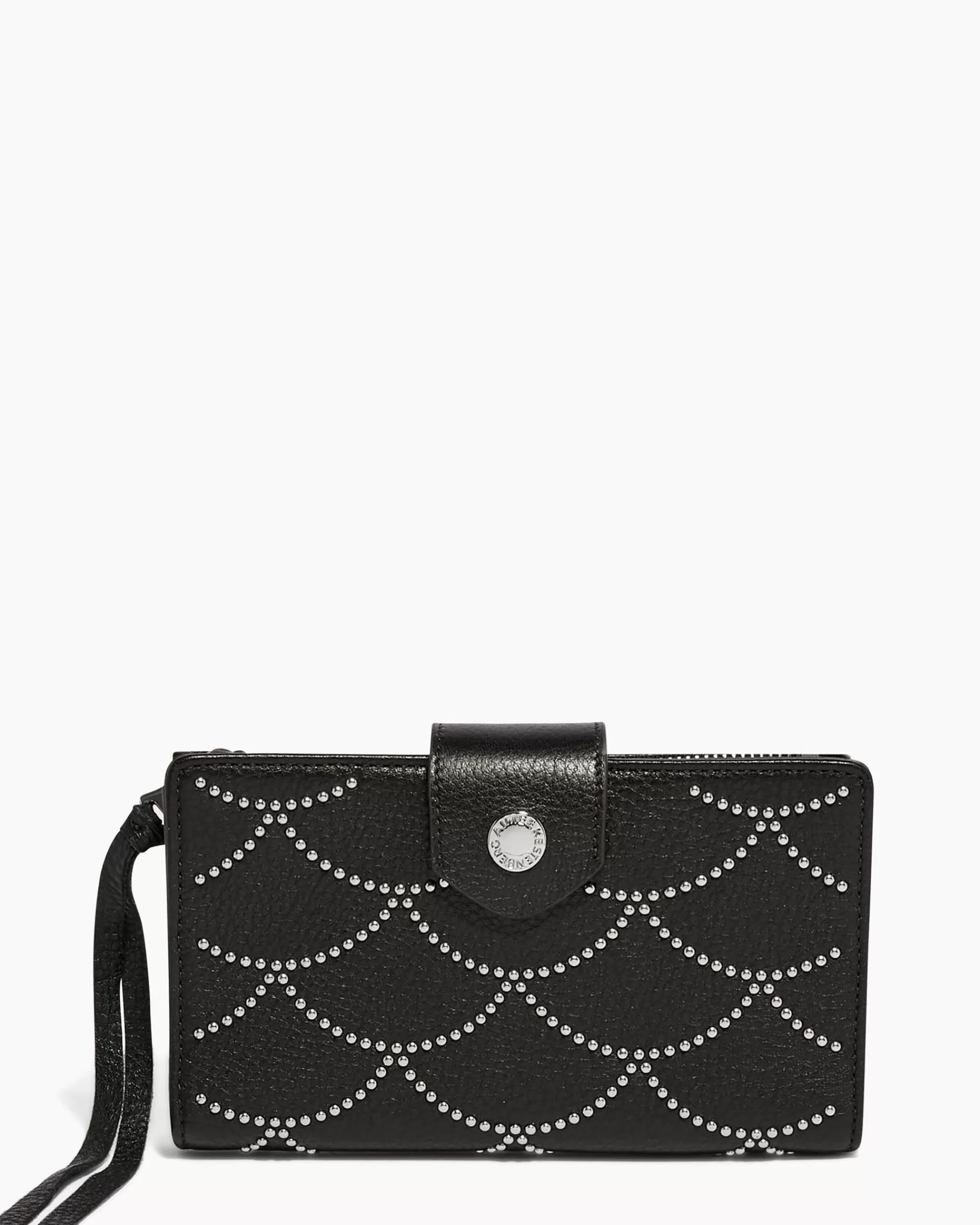 Aimee Kestenberg Clutches-Saba Tech Wallet Black Nile Studs