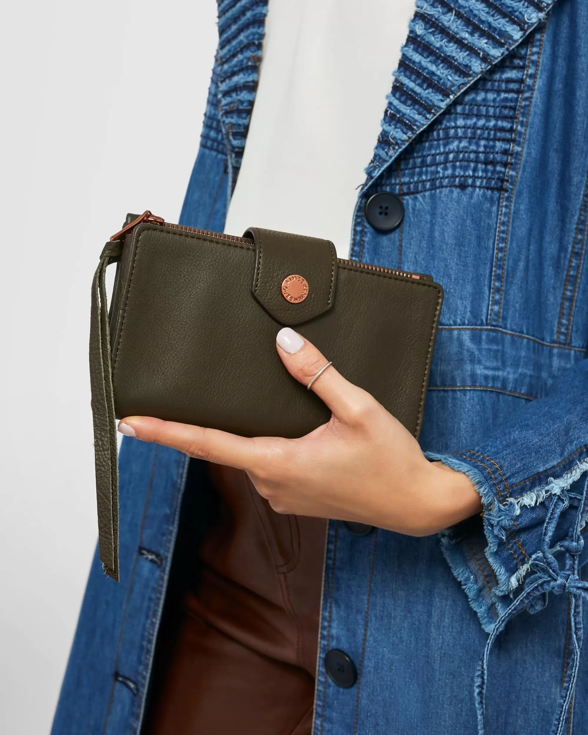 Aimee Kestenberg Clutches-Saba Tech Wallet Forest