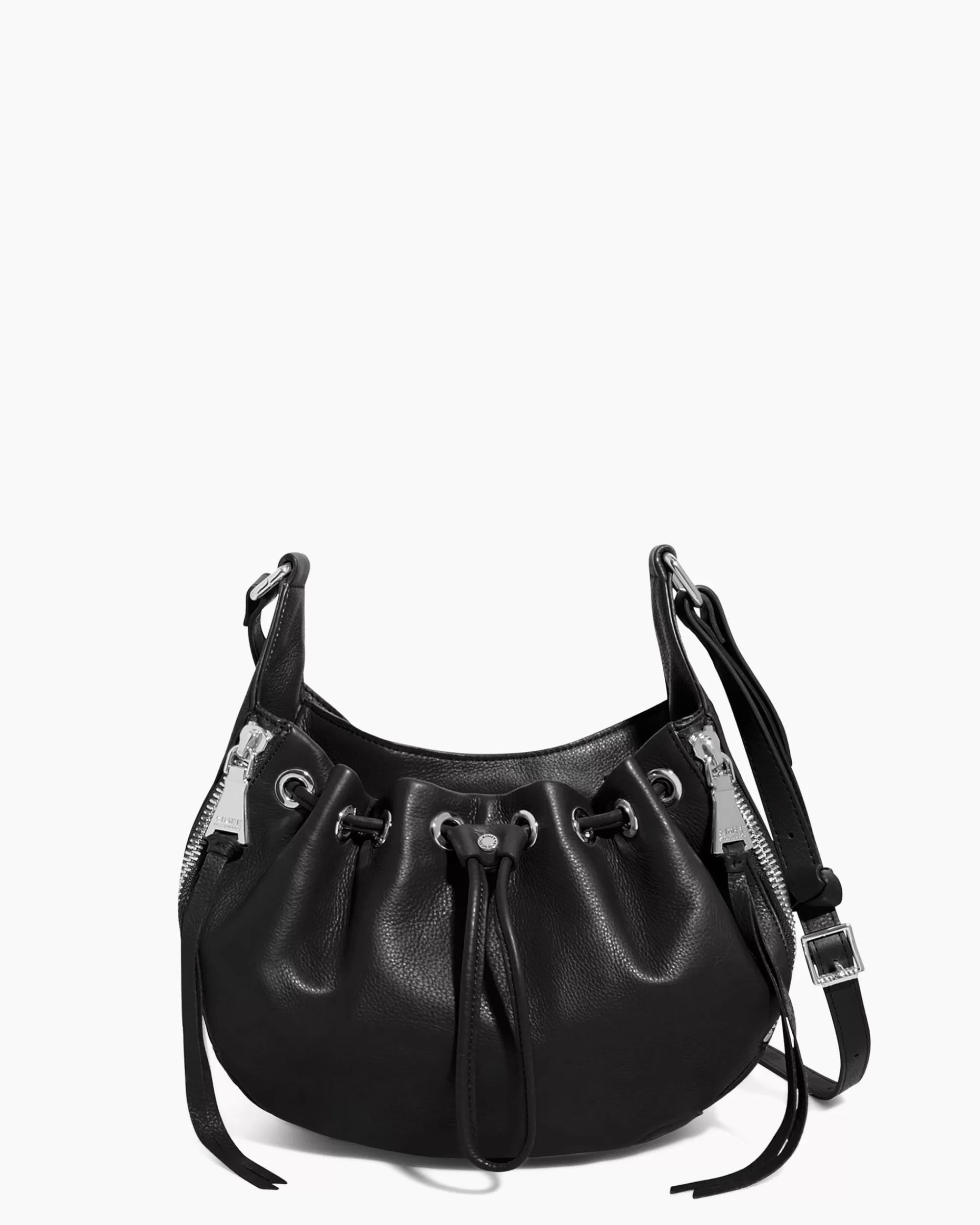 Aimee Kestenberg Crossbody Bags-Serene Drawstring Crossbody Black