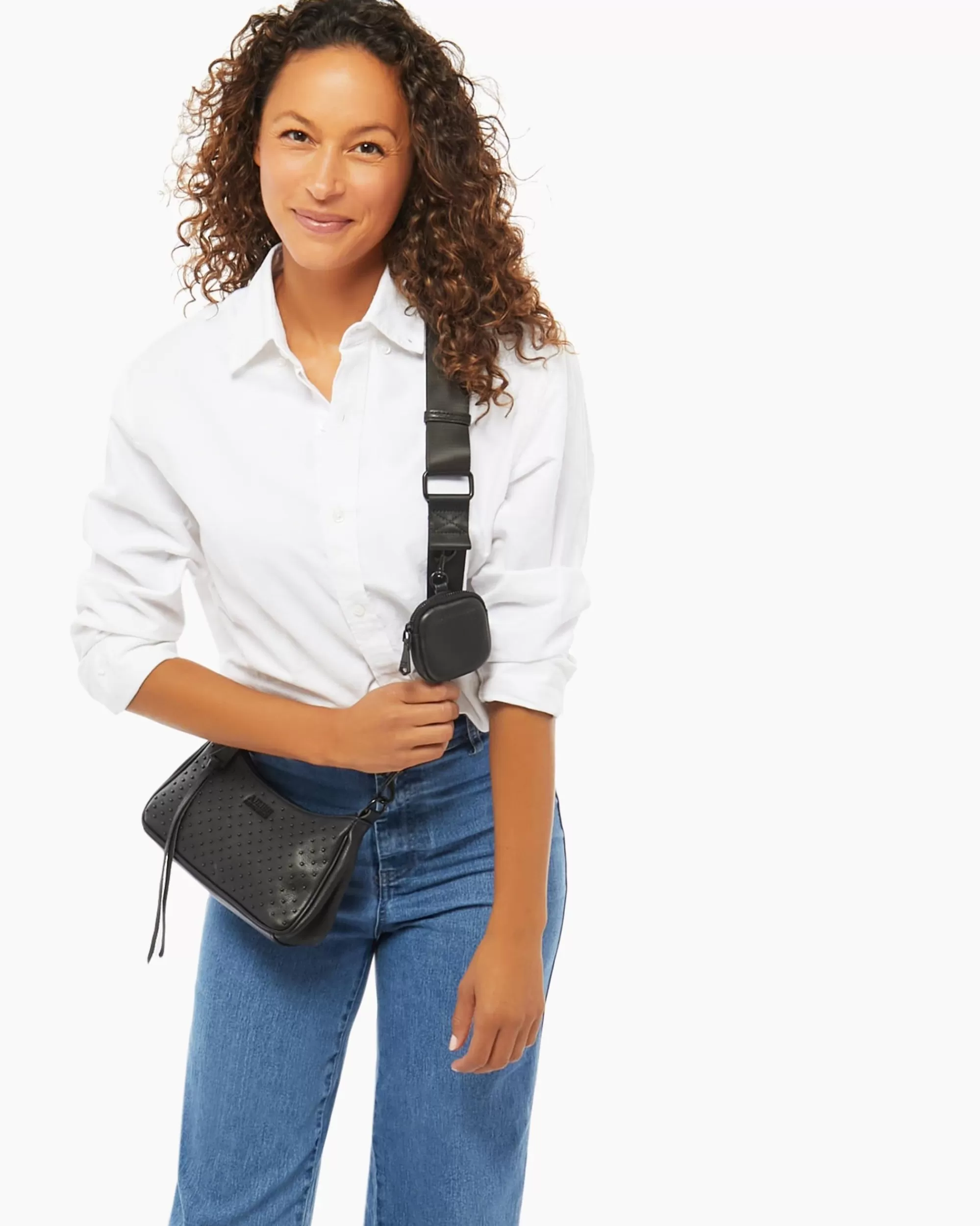 Aimee Kestenberg Crossbody Bags-Topaz Crossbody With Pods Pouch Black With Shiny Black Hardware