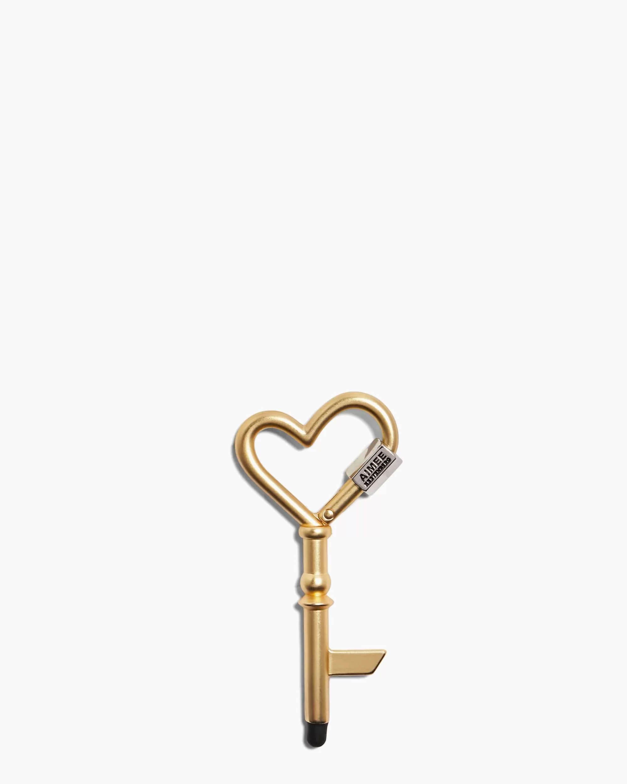 Aimee Kestenberg Key Chains-Touchless Love Key Ring Satin Gold