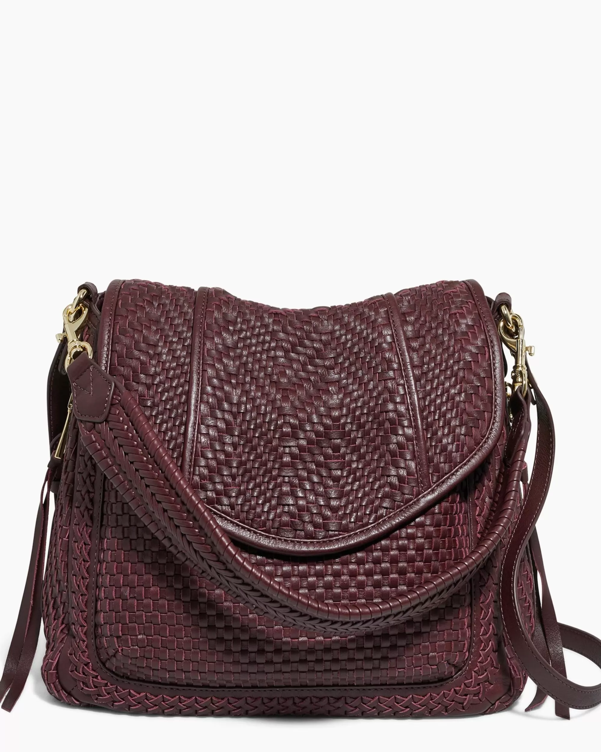 Aimee Kestenberg Crossbody Bags-Woven All For Love Convertible Shoulder True Plum