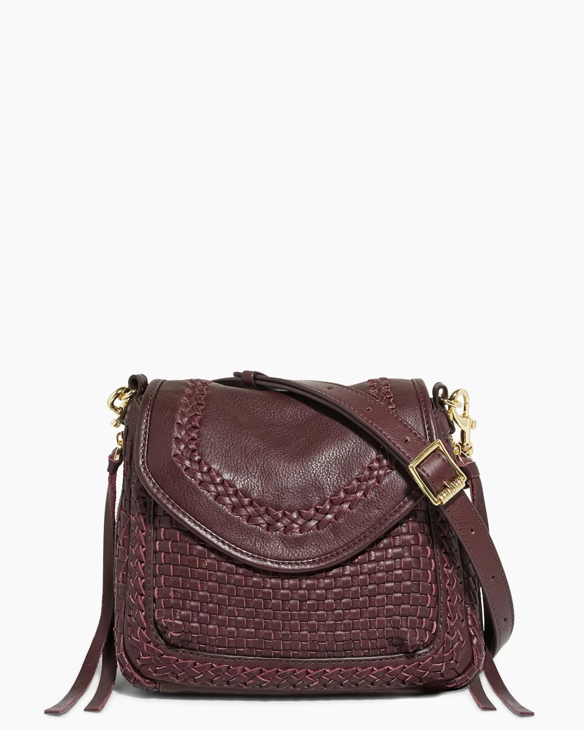 Aimee Kestenberg Crossbody Bags-Woven All For Love Mini Crossbody True Plum