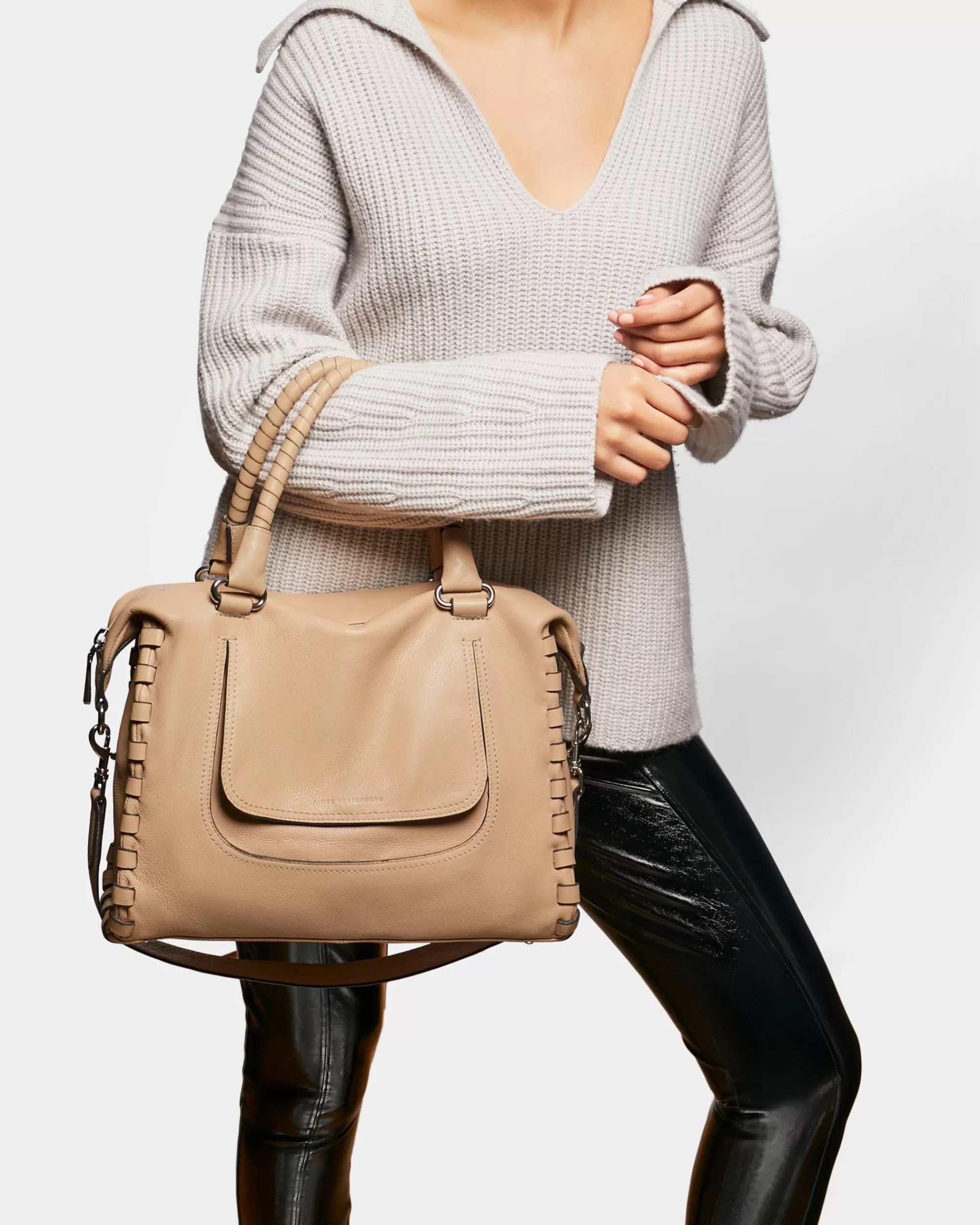 Aimee Kestenberg Satchels-Zen Satchel Almond